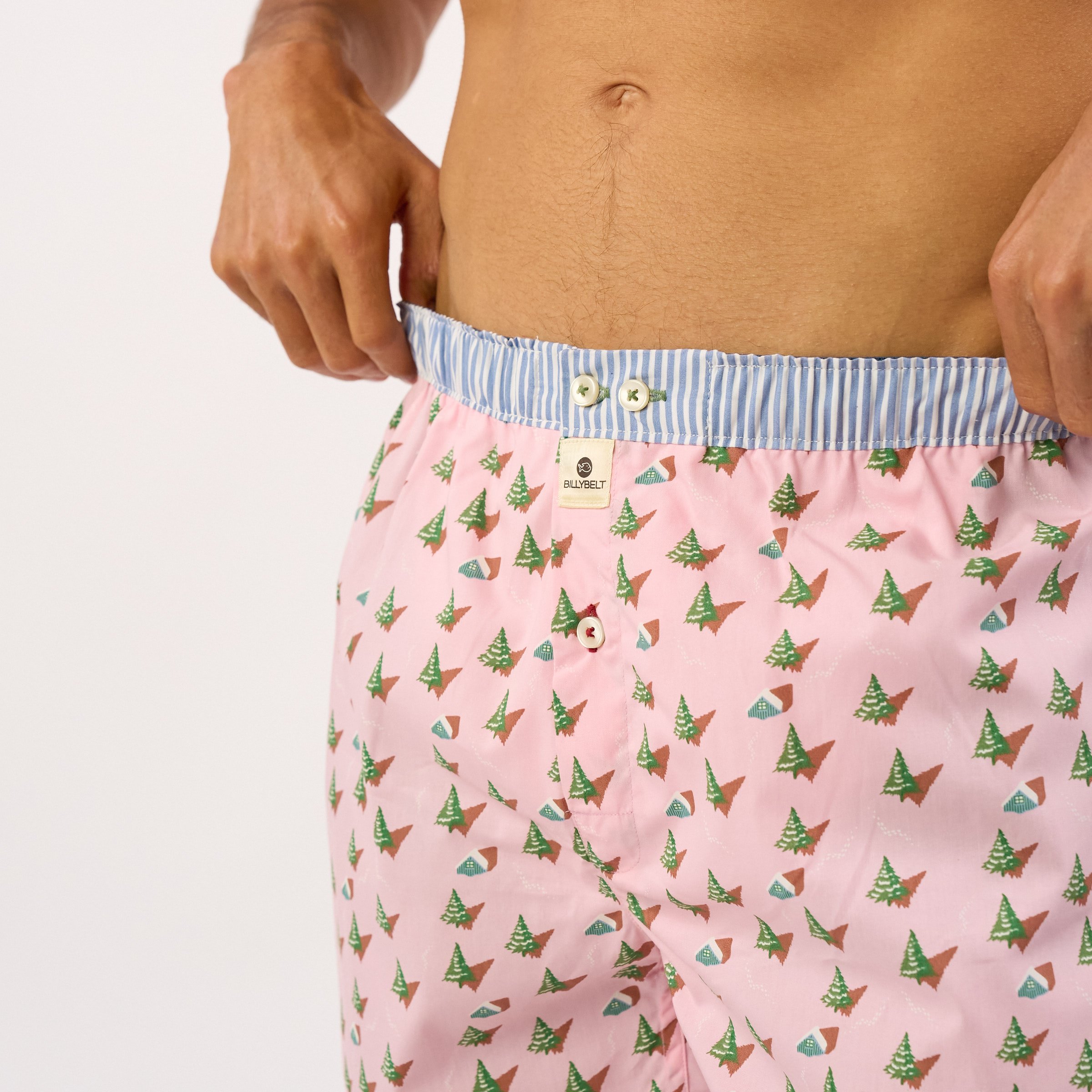 Organic cotton boxer shorts BILLYBELT Pink