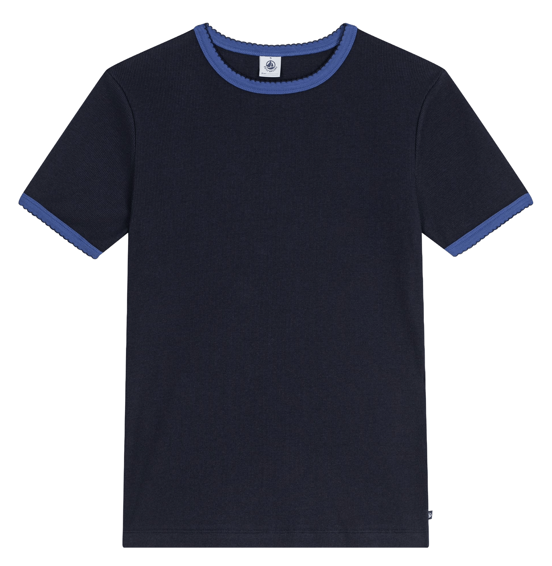 Round-neck cotton T-shirt PETIT BATEAU Blue