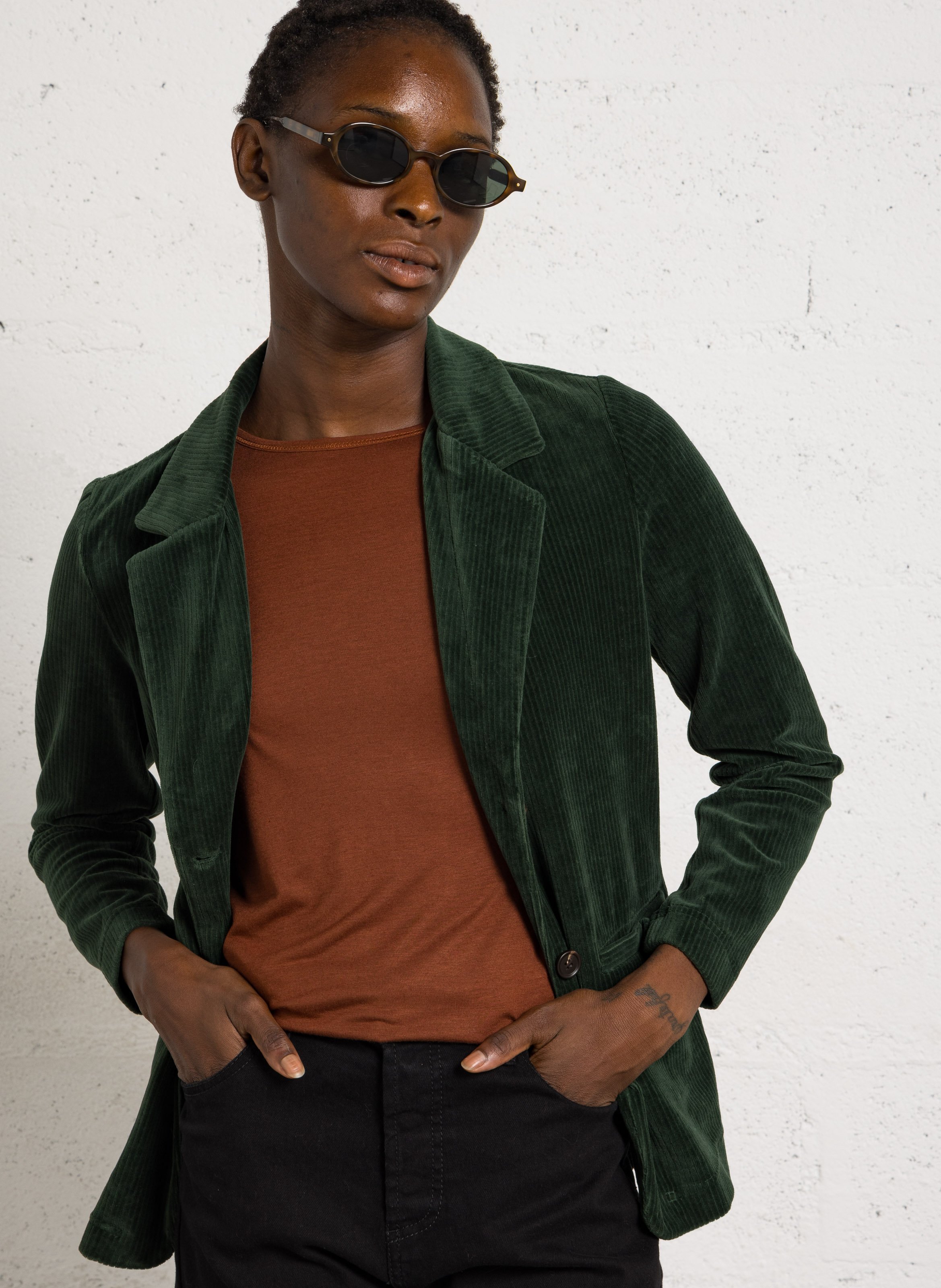 Cotton-blend jacket with tailored collar NICE THINGS