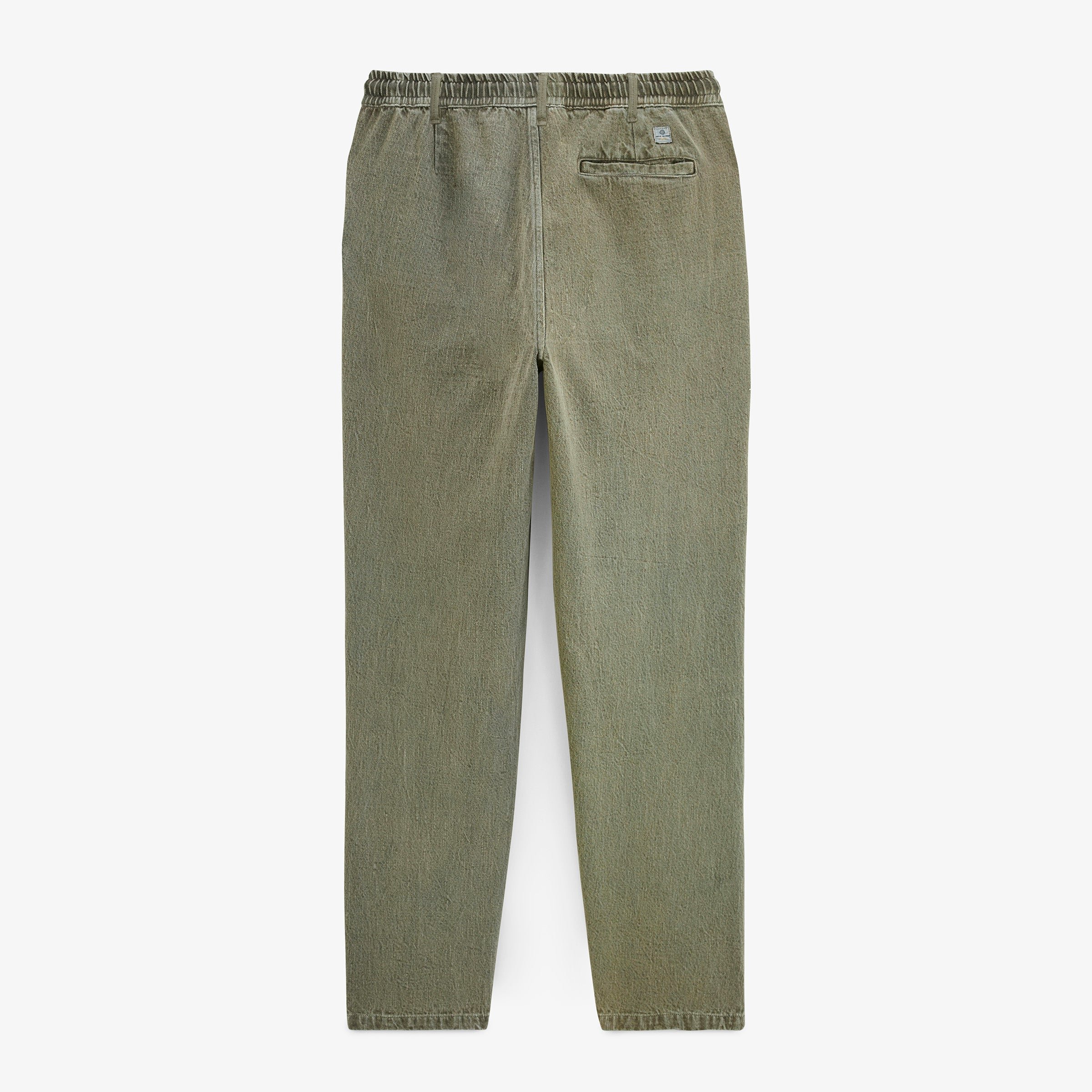 Textured twill cotton trousers 549 with elasticated waist in military green sbplay SERGE BLANCO Grey