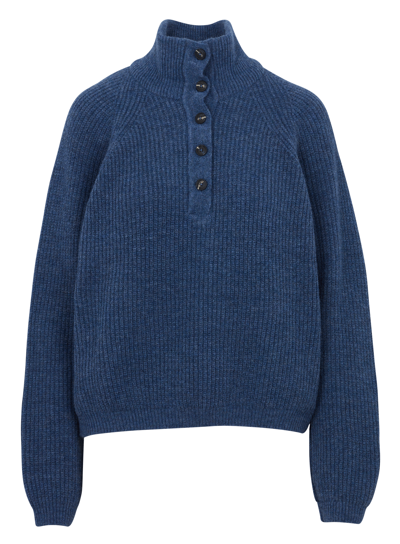 Pull col montant en laine mélangée ARMOR LUX Bleu