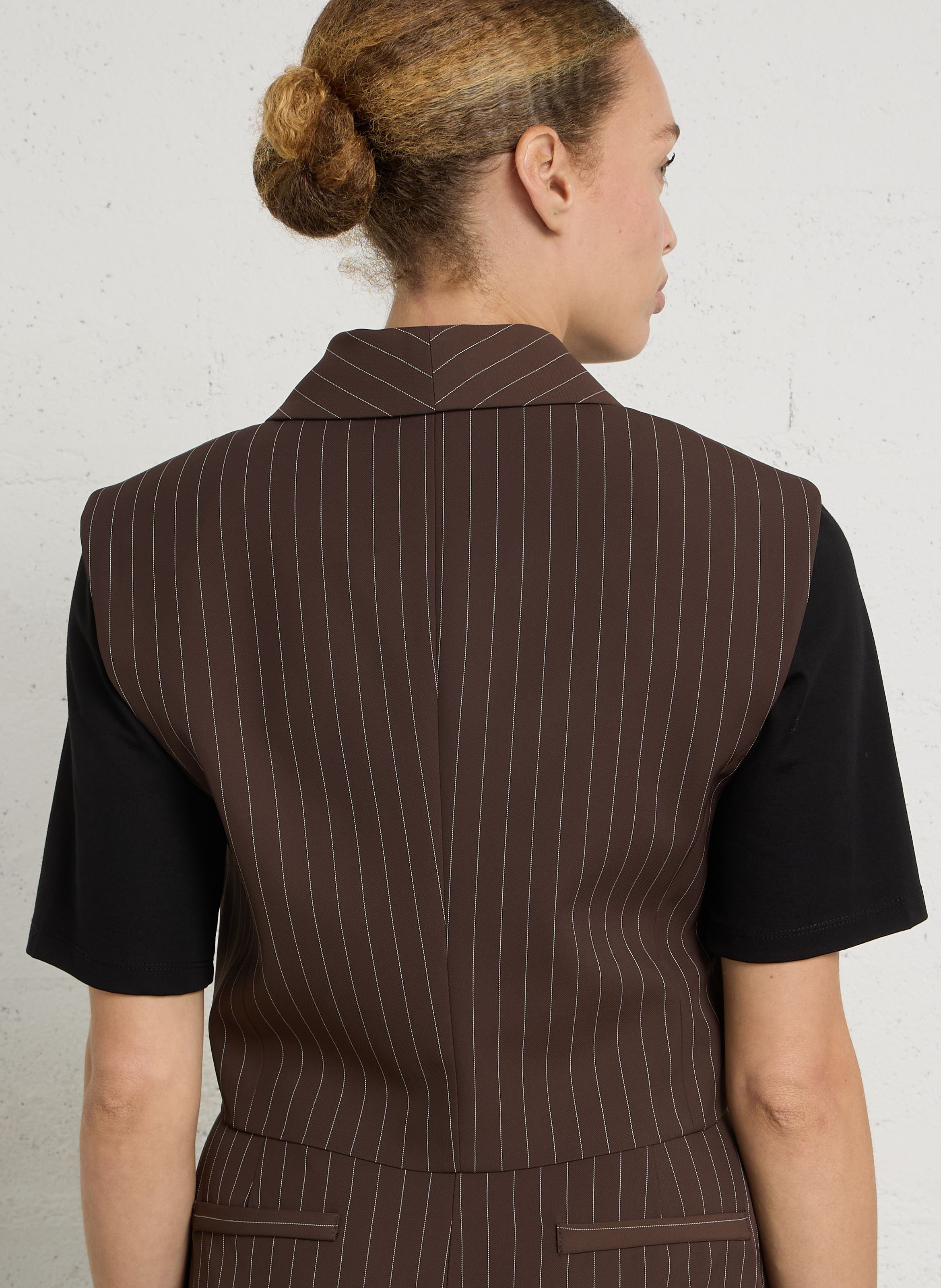 Gerade geschnittene Jacke mit Streifen IMPERIAL Braun