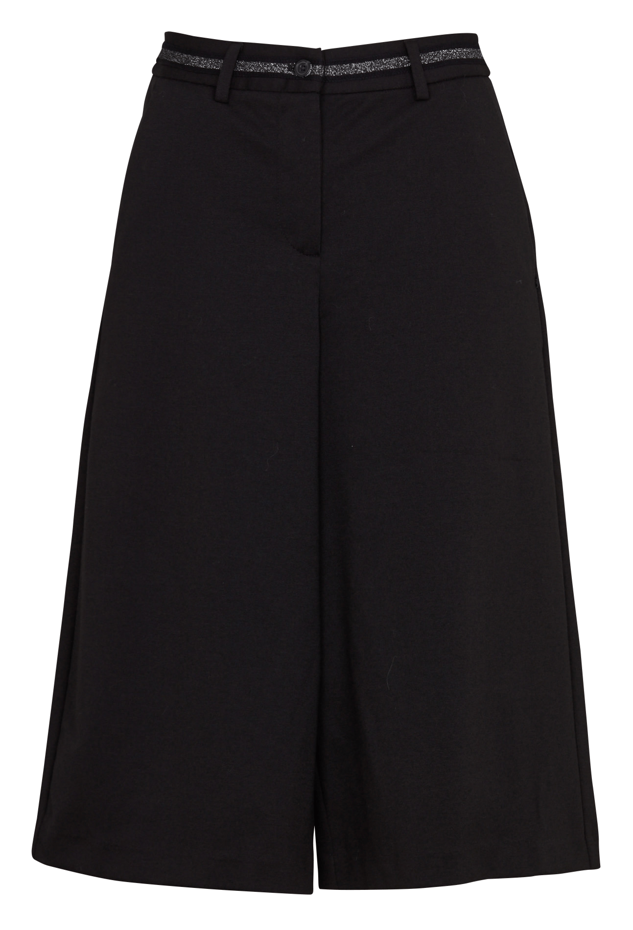 Bermuda mit hoher Taille uni LE TEMPS DES CERISES Schwarz