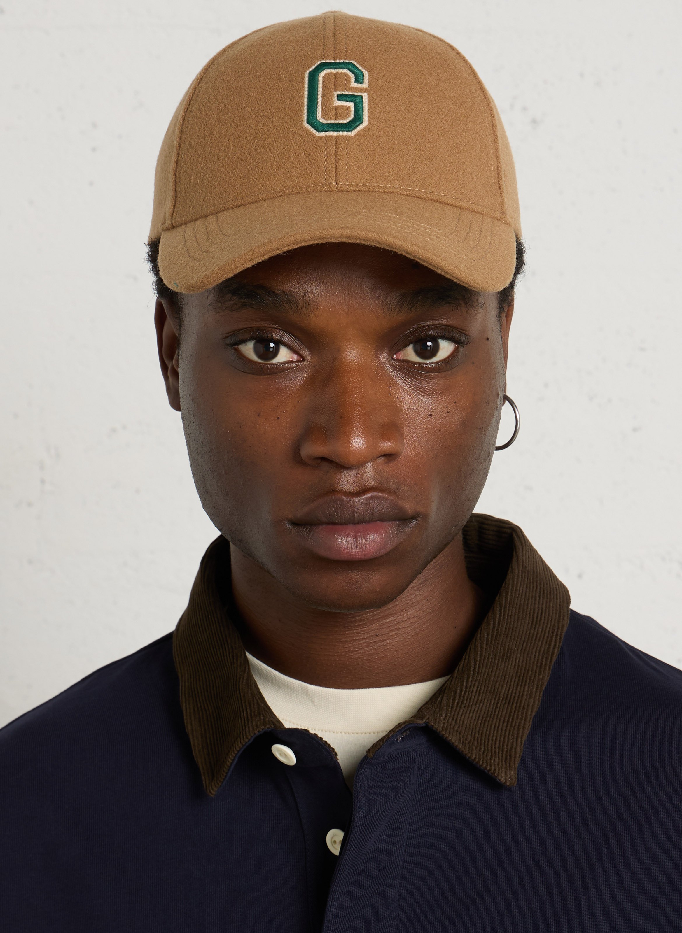 Wool-blend cap GANT Yellow