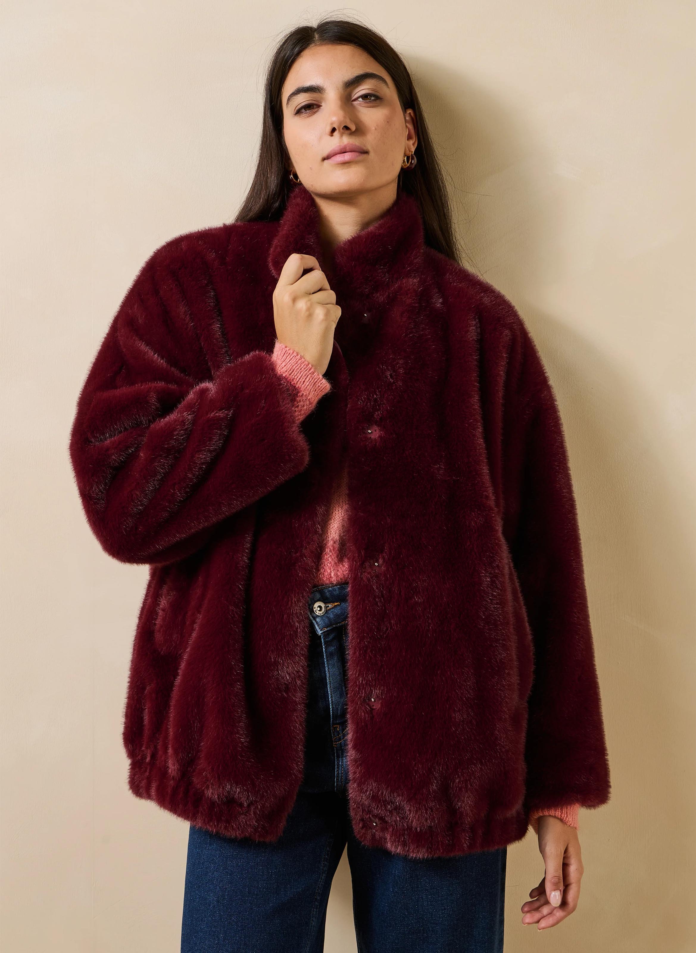 Manteau fausse fourrure  LA FEE MARABOUTEE
