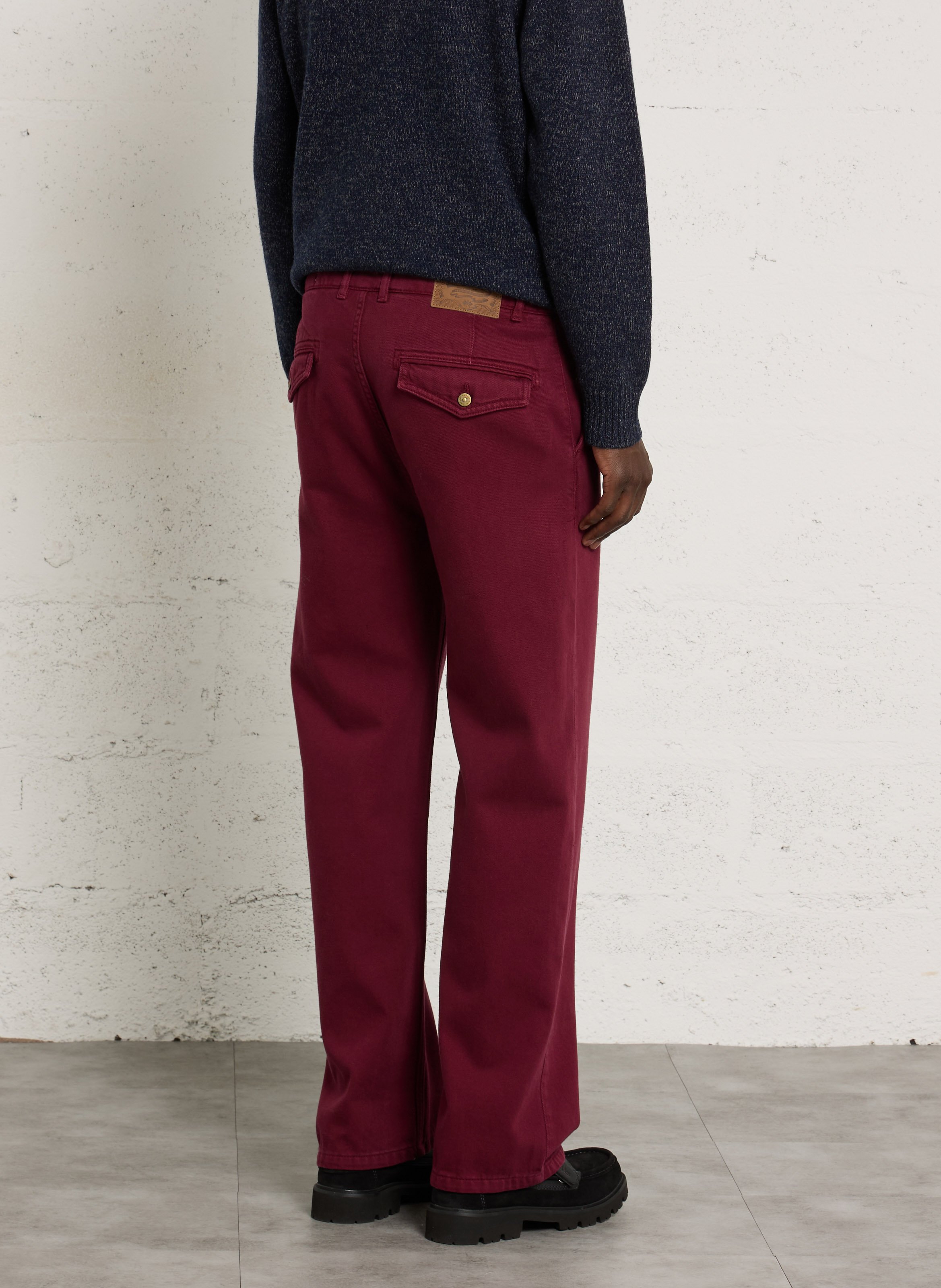 Jean droit en coton CHEVIGNON Violet
