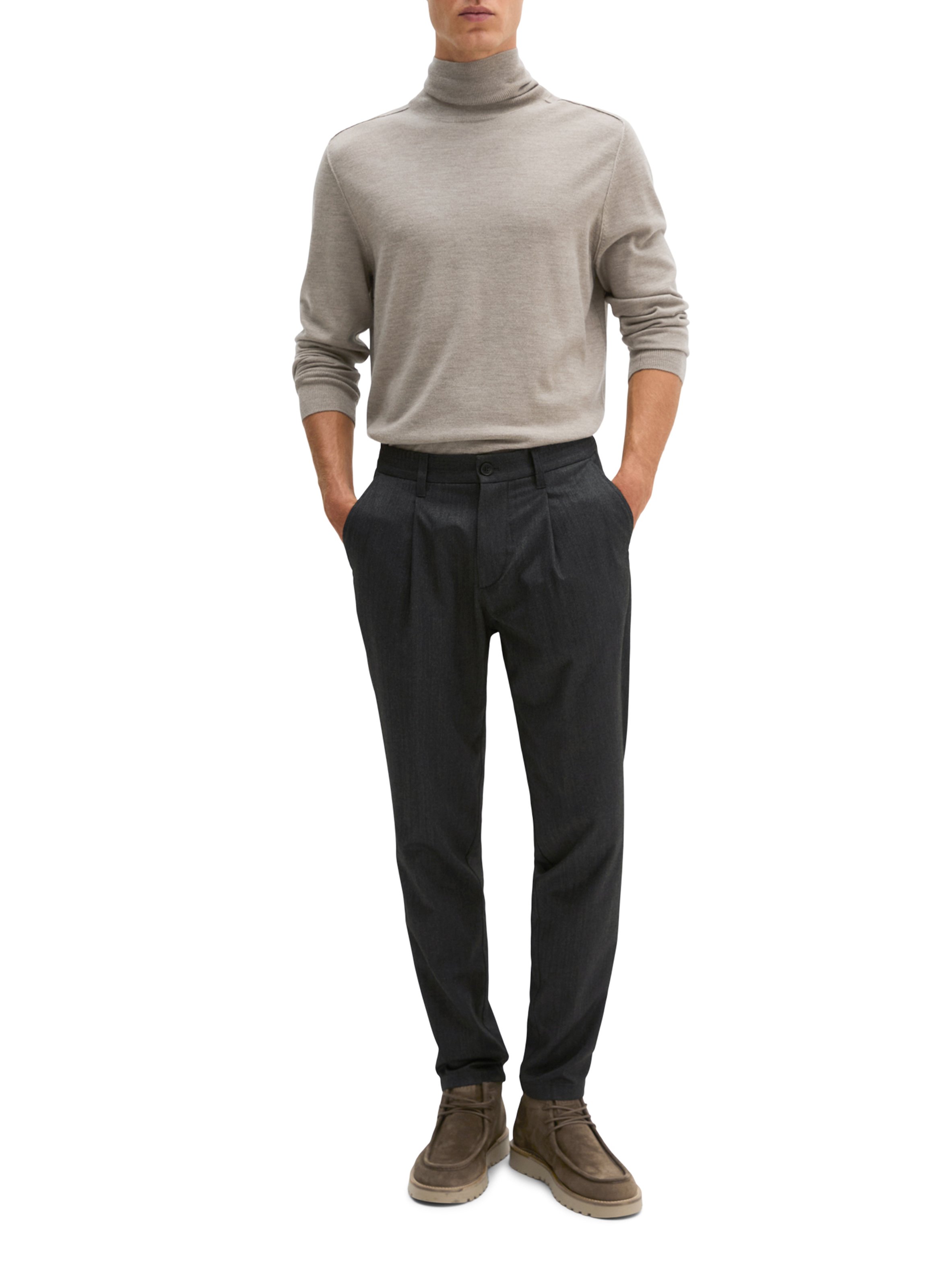 Wool turtleneck sweater MARC O'POLO Beige