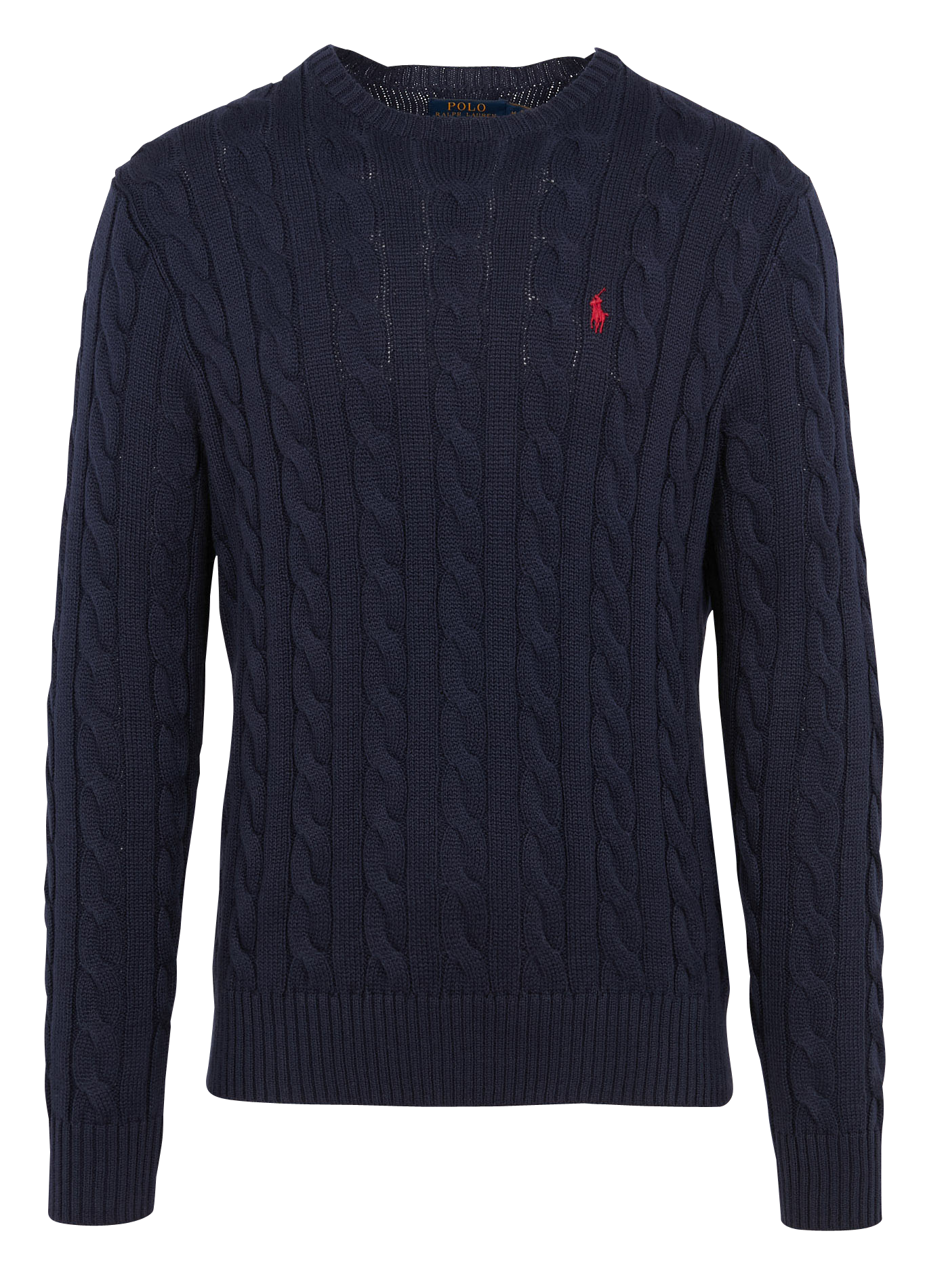 Regular-fit round-neck cotton sweater POLO RALPH LAUREN Blue