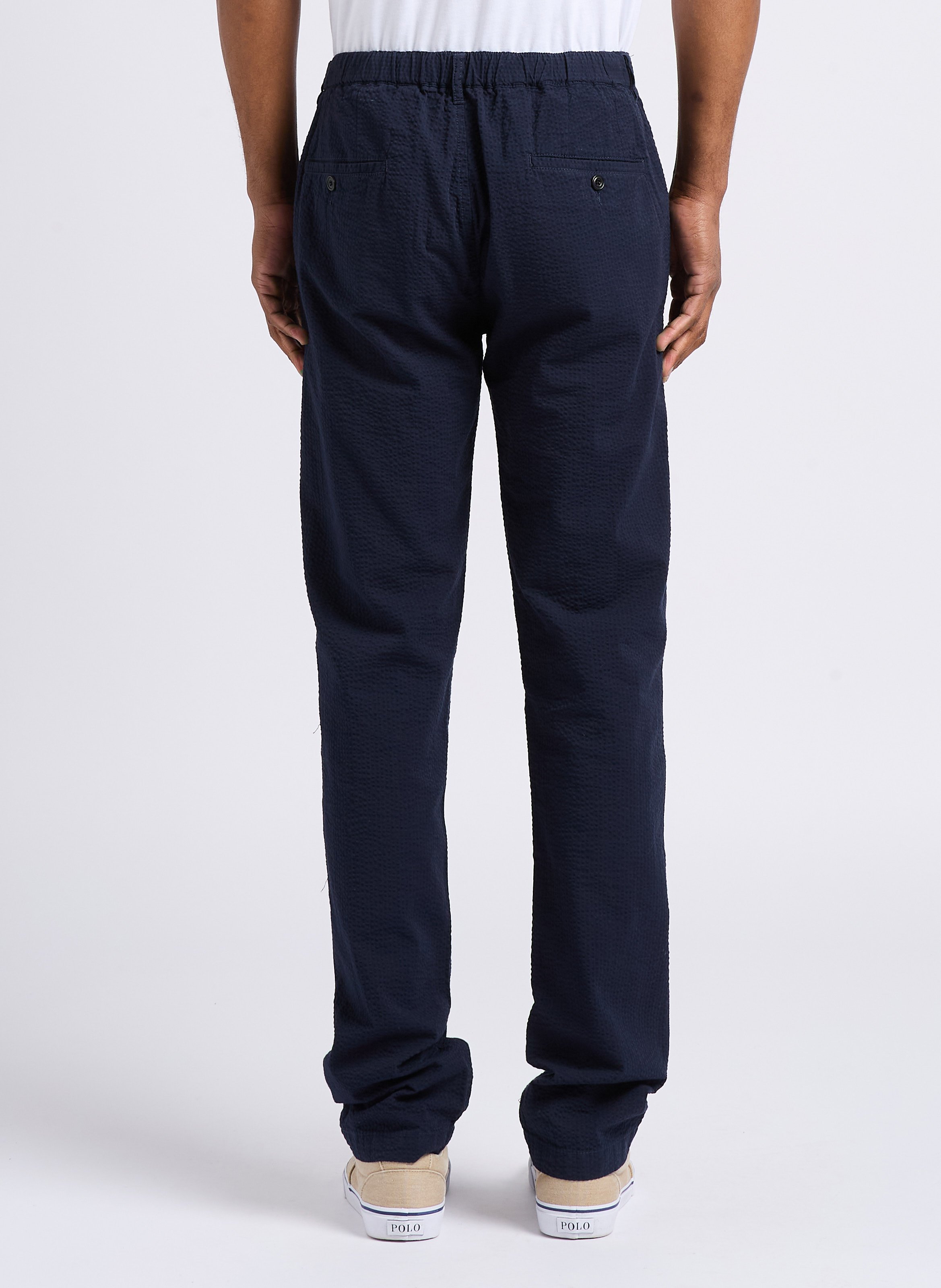 Gerade geschnittene Baumwollhose HARTFORD Blau