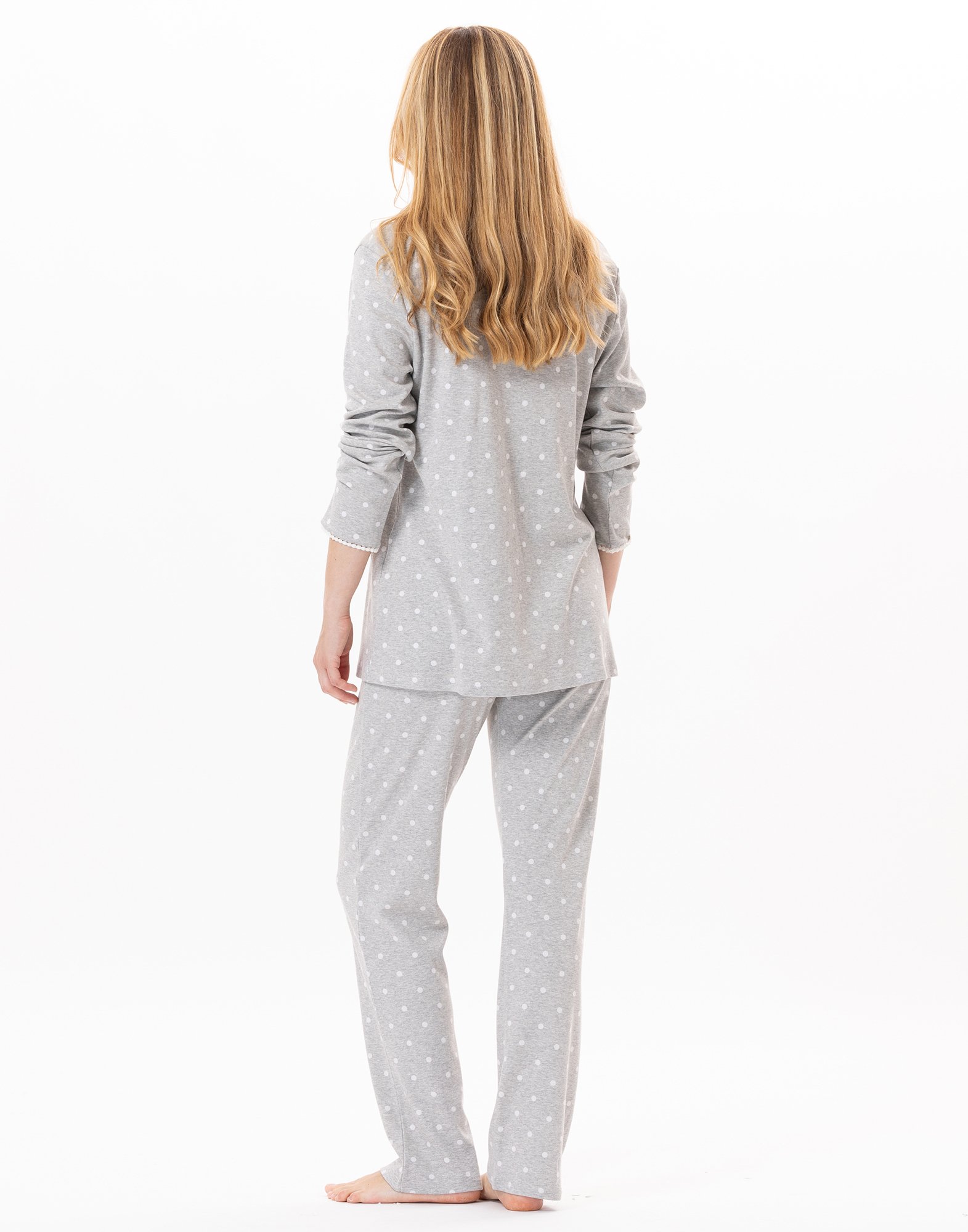 Cotton pajama top LE CHAT Grey