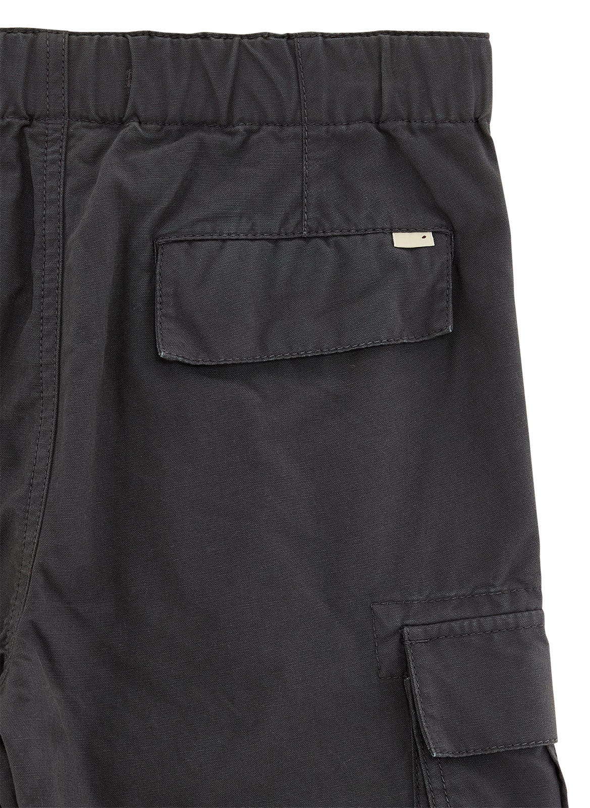 Baumwoll-Cargohose Schwarz