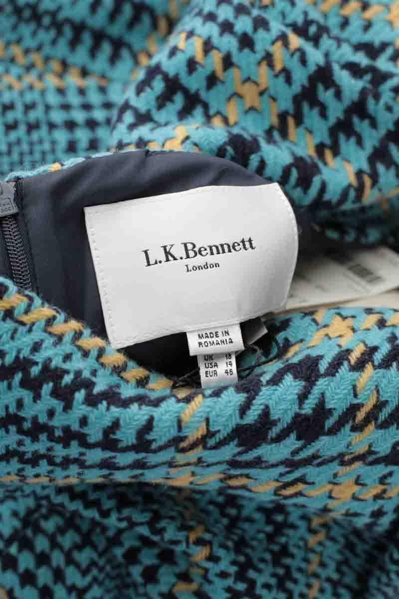 V-neck dress LK BENNETT - Seconde Main Blue