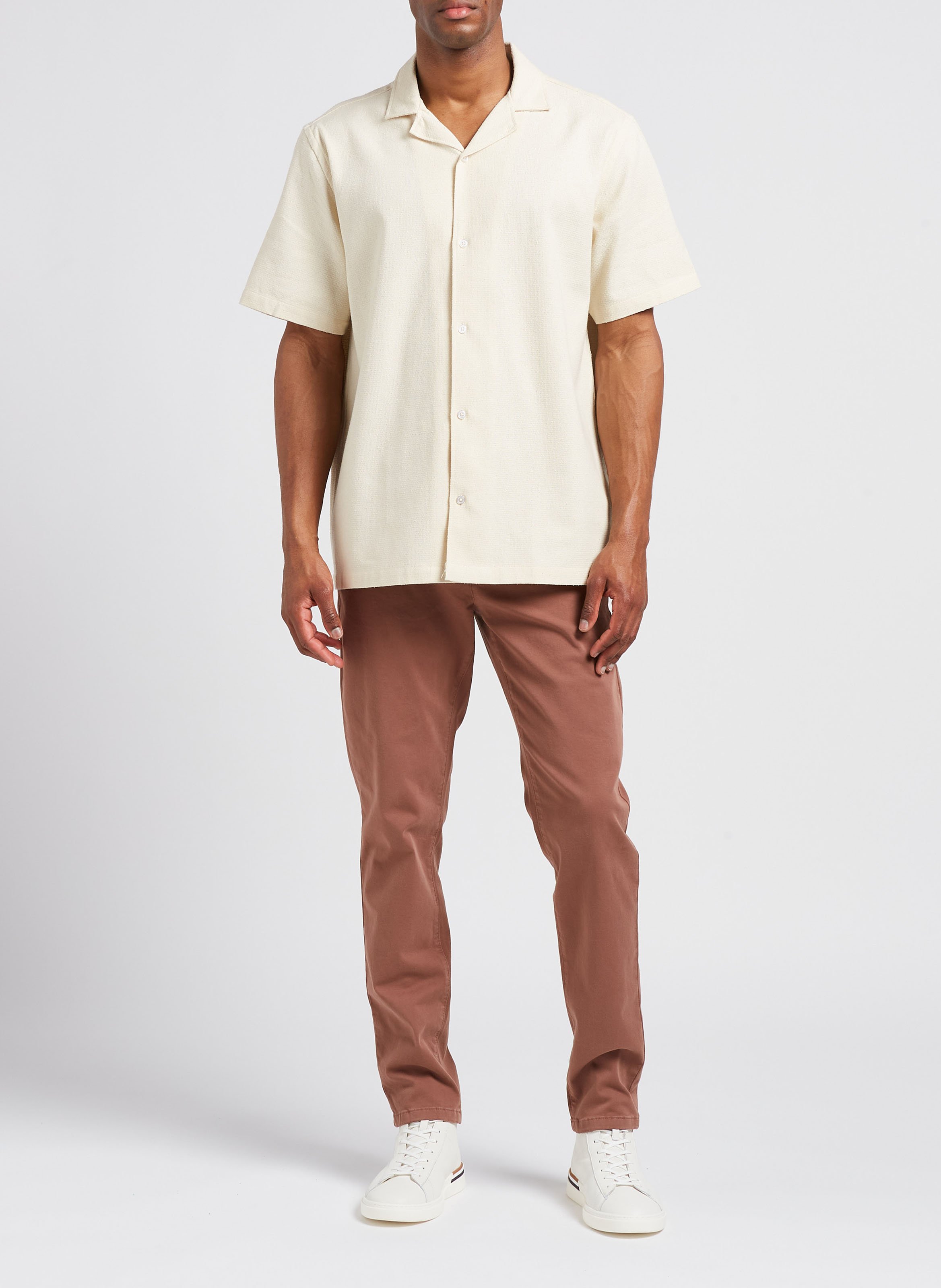 Straight-leg organic cotton-blend pants MINIMUM Multicolored