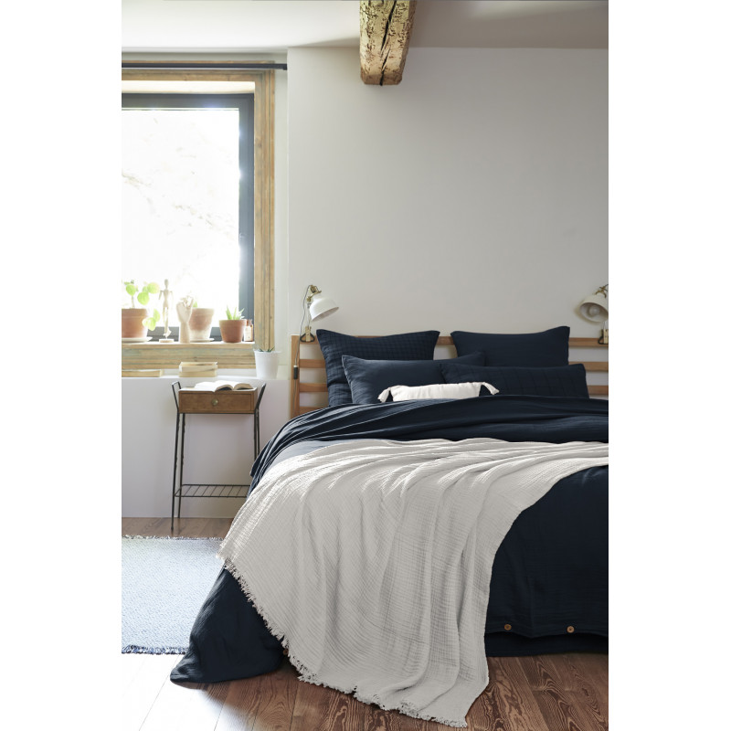 Pure cotton plaid L'EFFET PAPILLON Grey