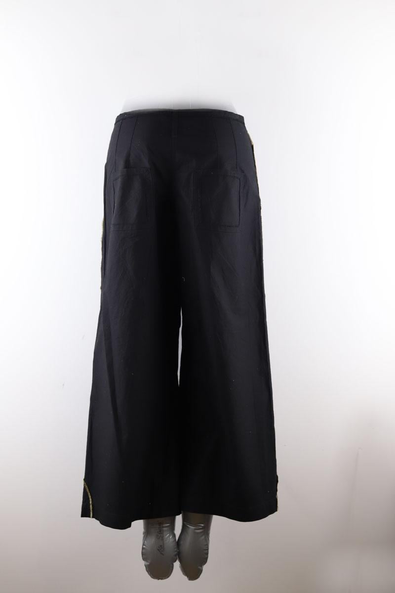 Cropped cotton pants SONIA RYKIEL - Seconde Main Black