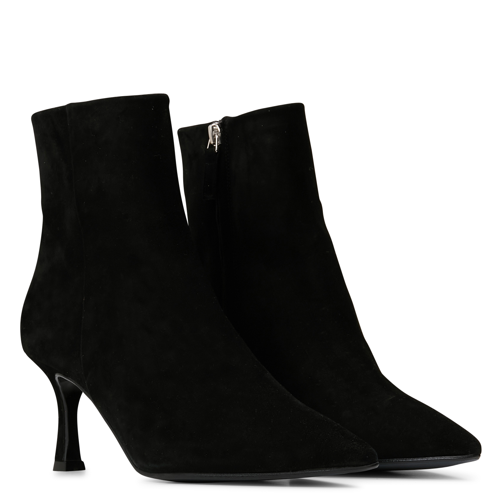 Stiefeletten aus Veloursleder BILLI BI Schwarz