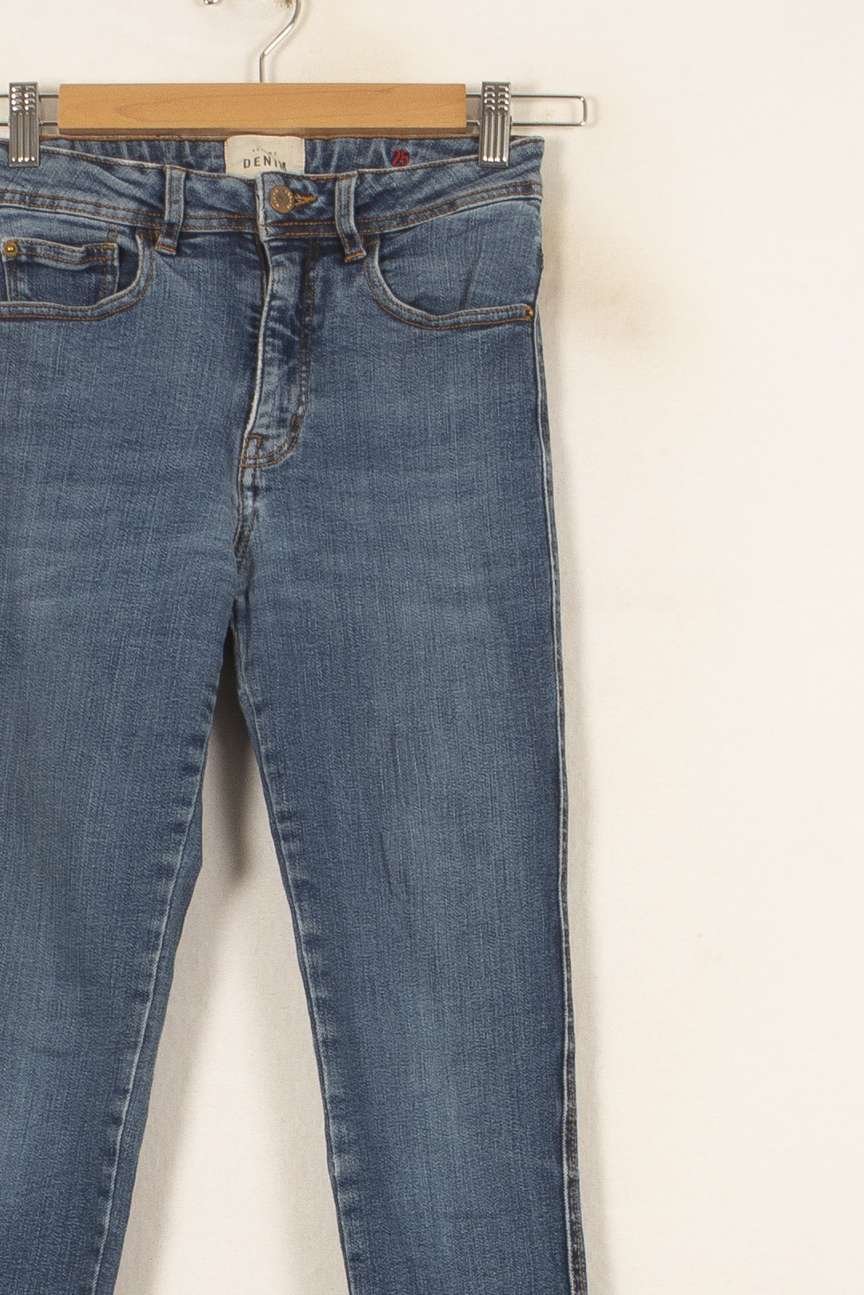 Cropped slim jeans with studs SEZANE - Seconde main Blue