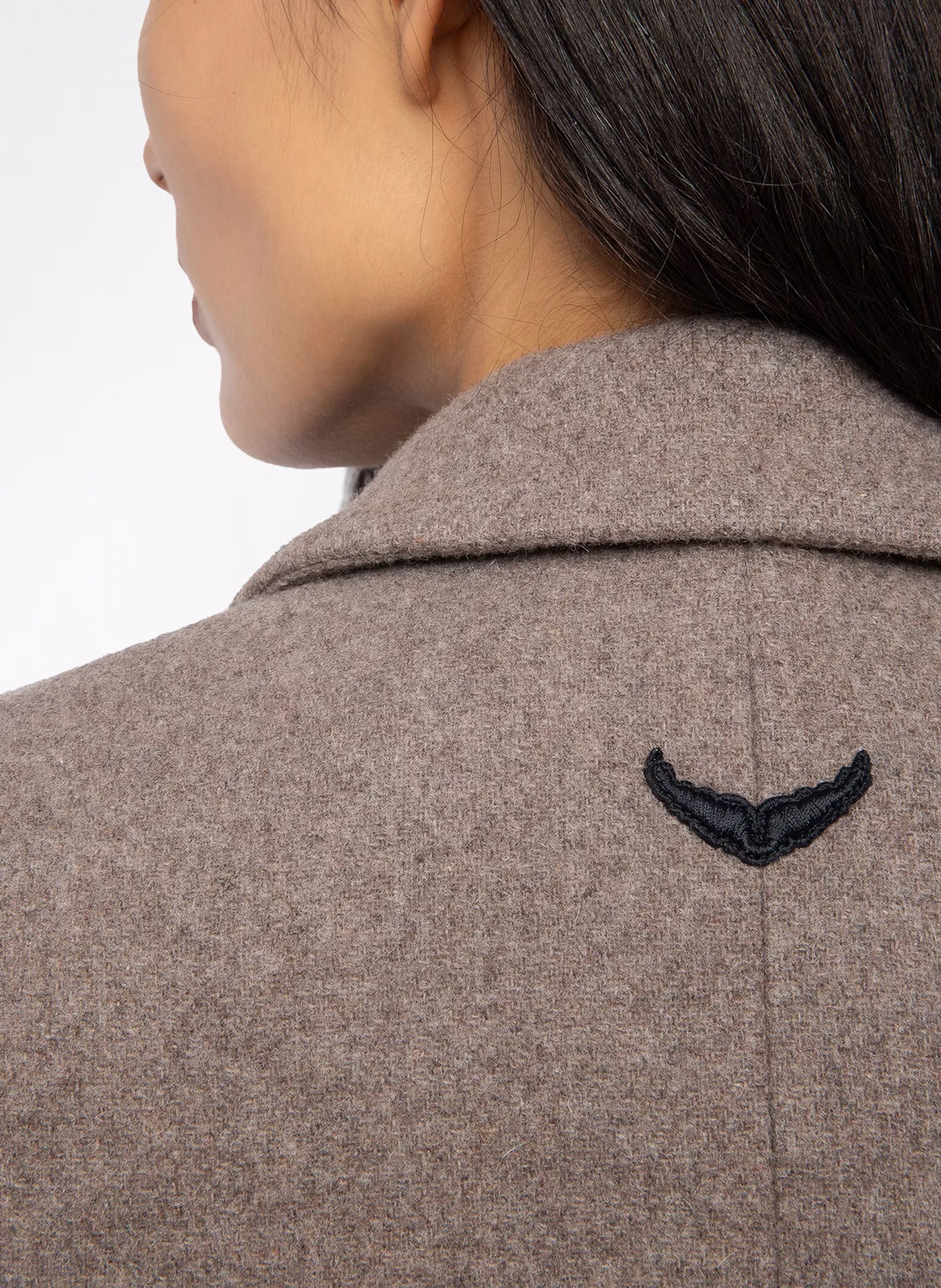 Veste de tailleur en laine mélangée ZADIG&VOLTAIRE Marron