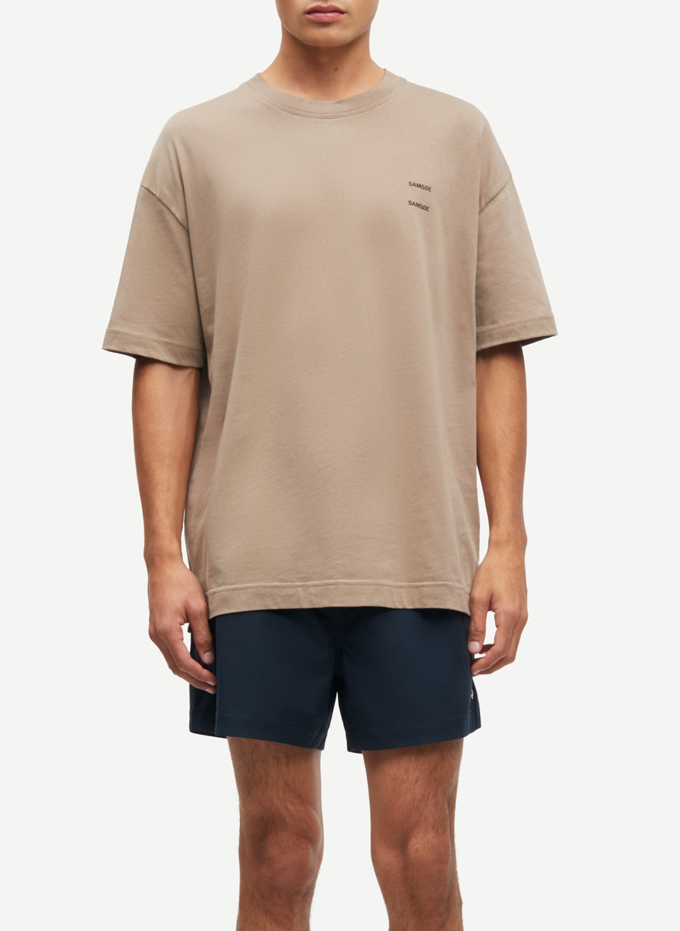 Tee-shirt col rond regular-fit sérigraphié en coton bio SAMSOE SAMSOE