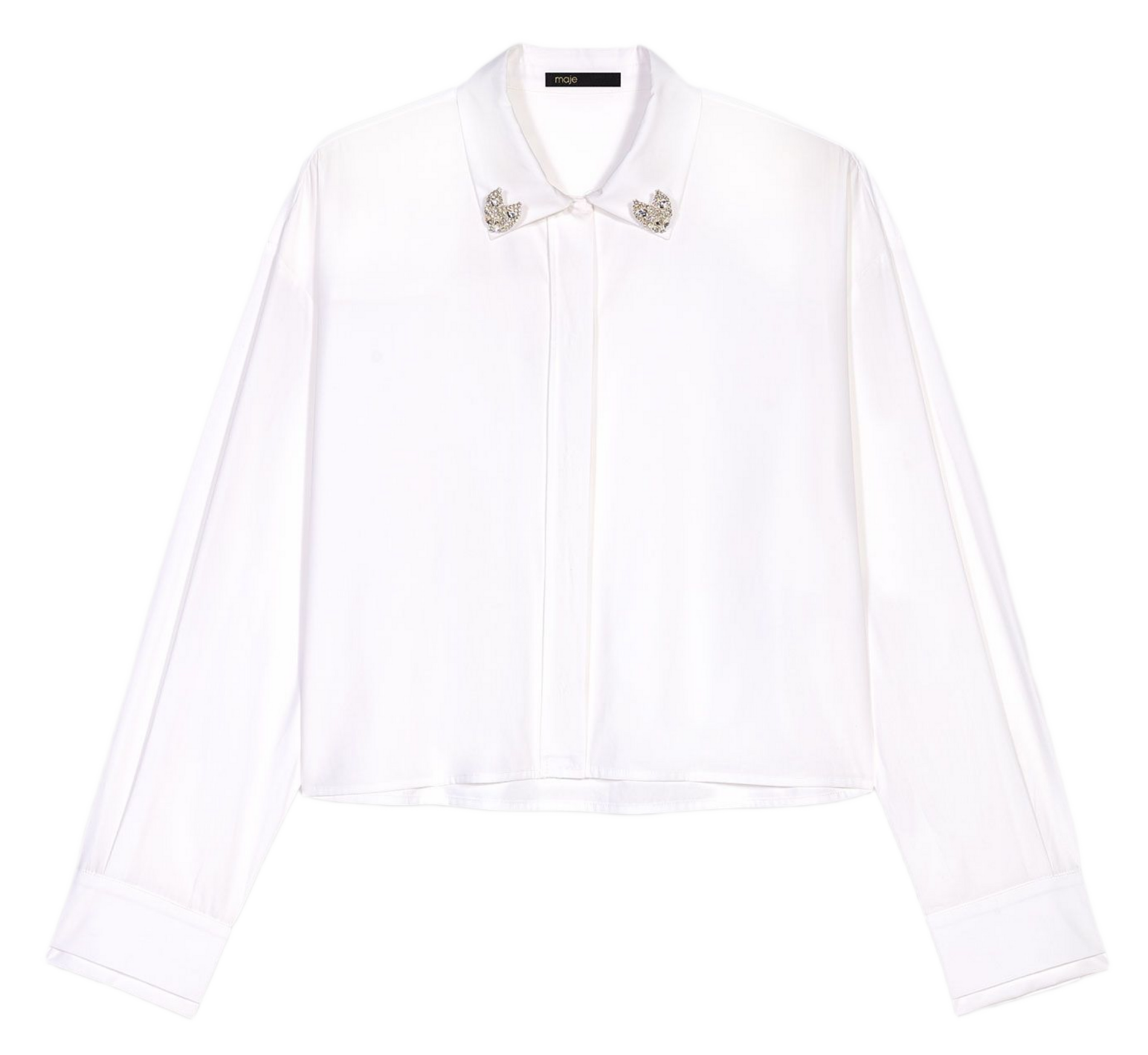 Blouse met klassieke kraag MAJE Wit