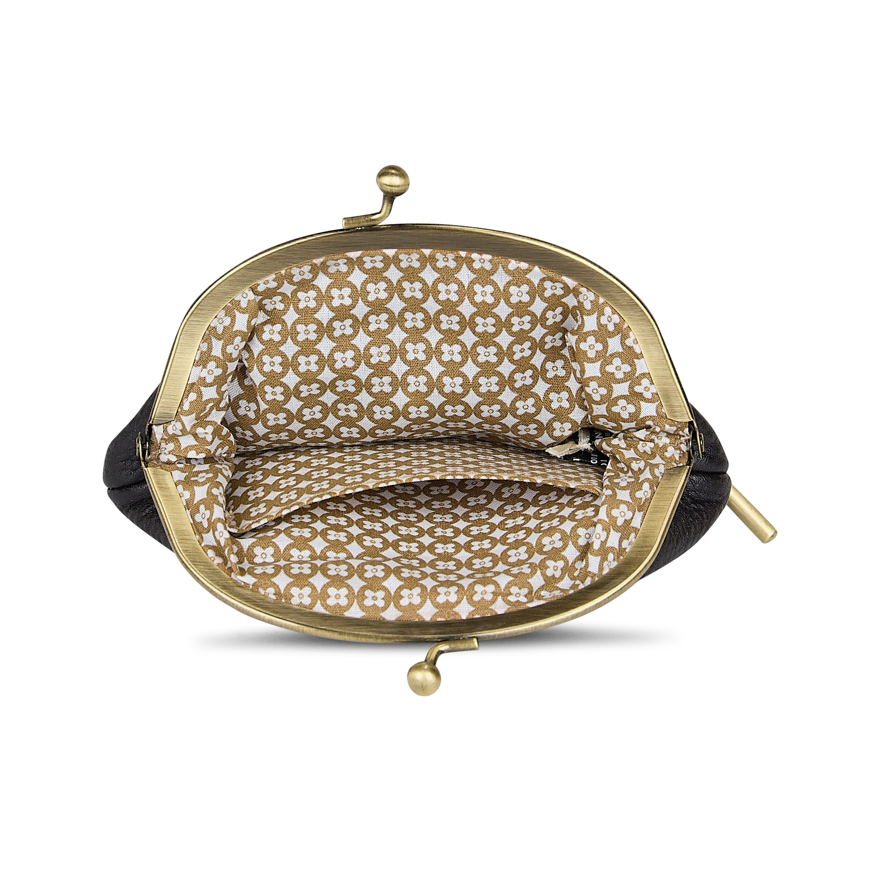 Porte-monnaie en cuir MILA LOUISE Noir