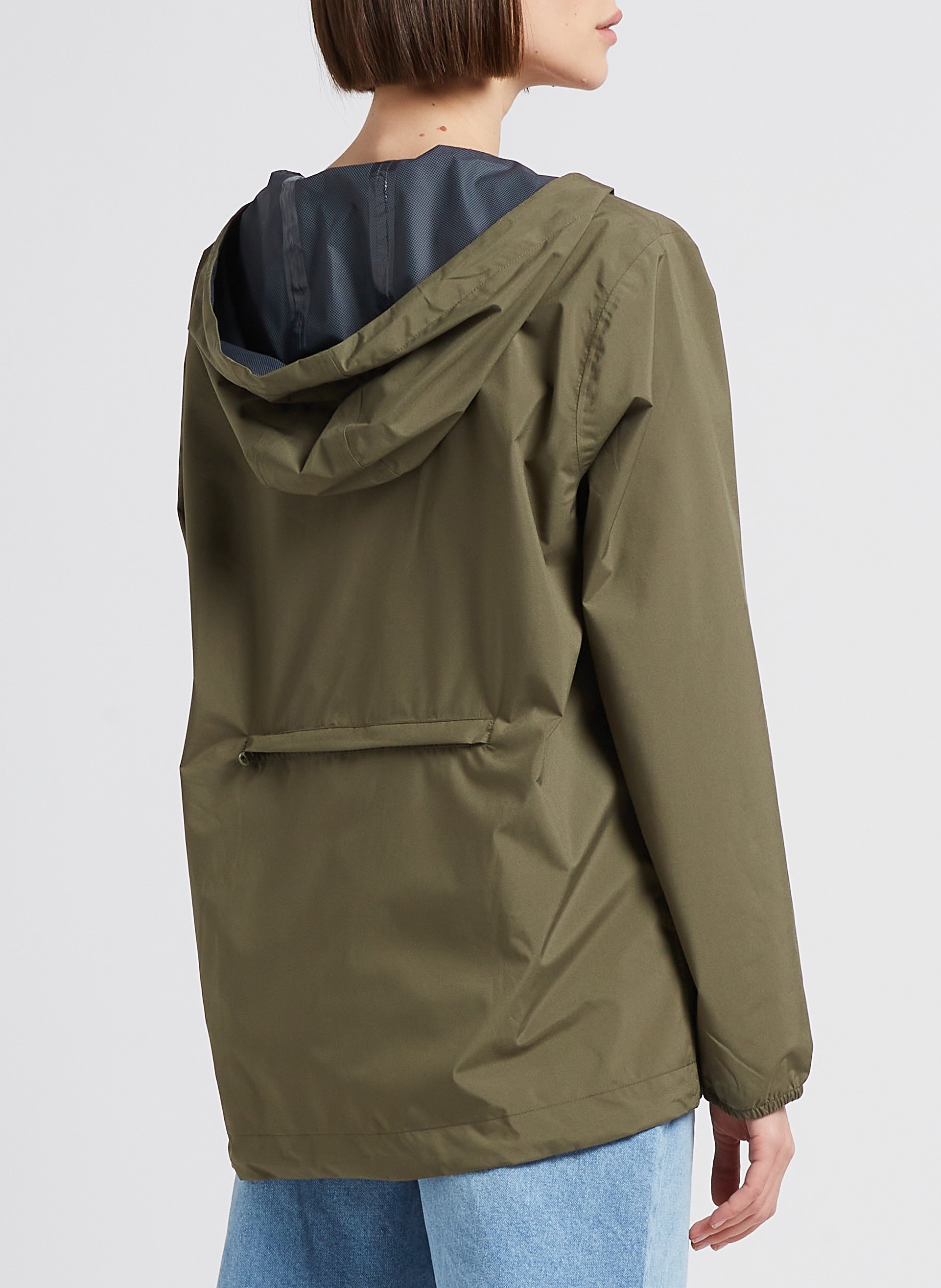 Imperméable court à capuche FLOTTE Vert