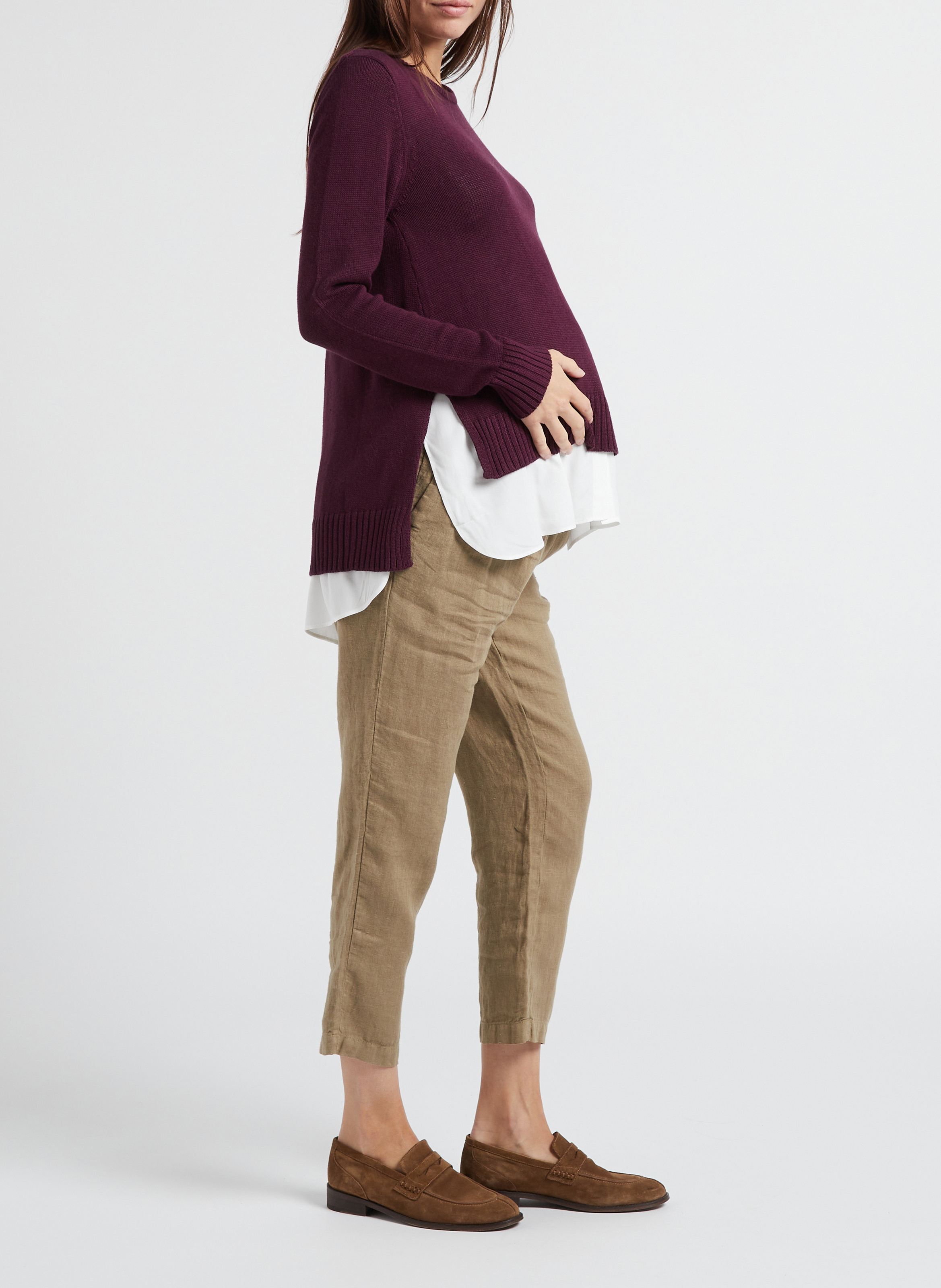 Pull grossesse et allaitement 2 en 1 SERAPHINE Rouge