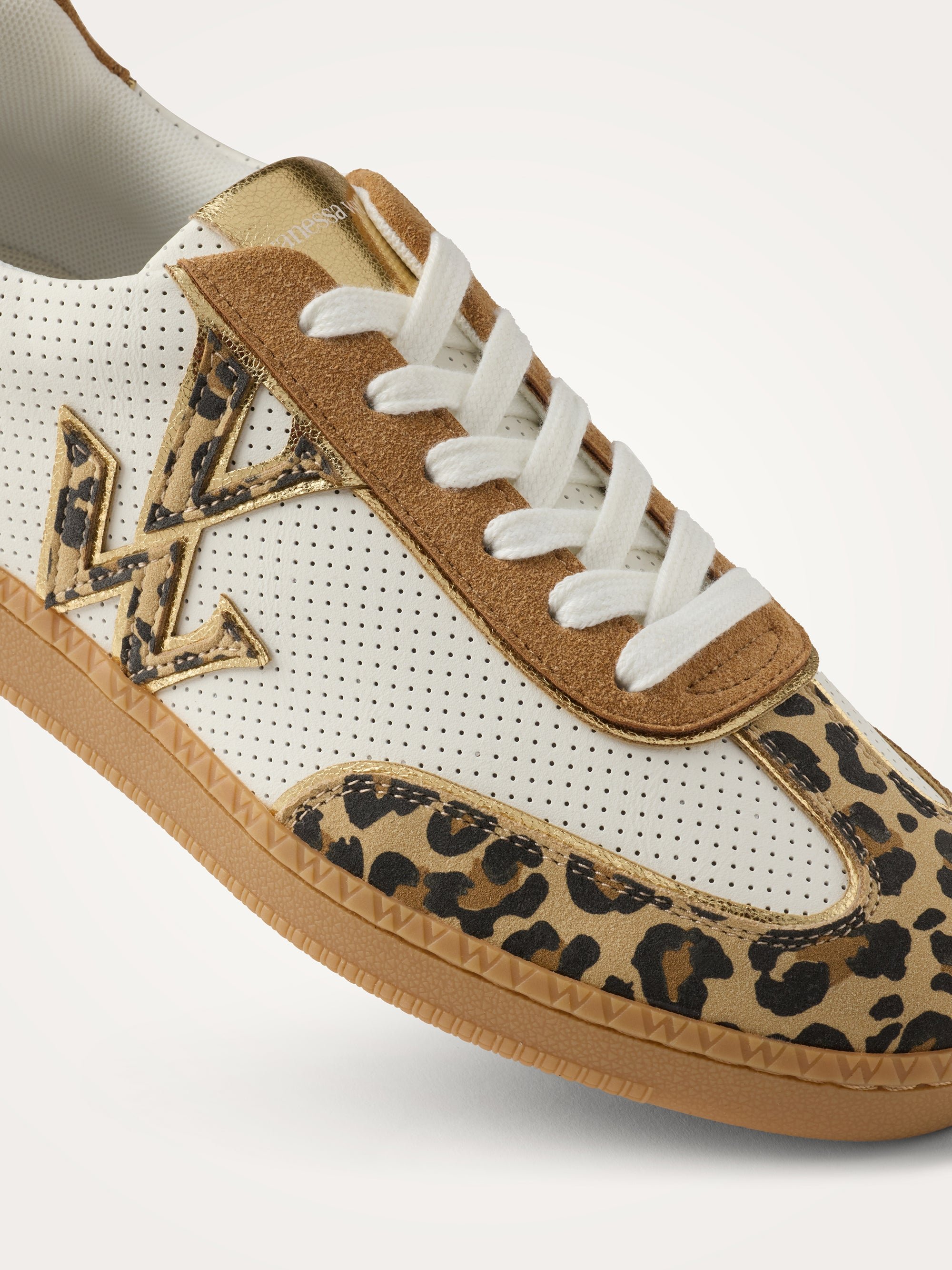 Sneakers with monogram on retro sole VANESSA WU White