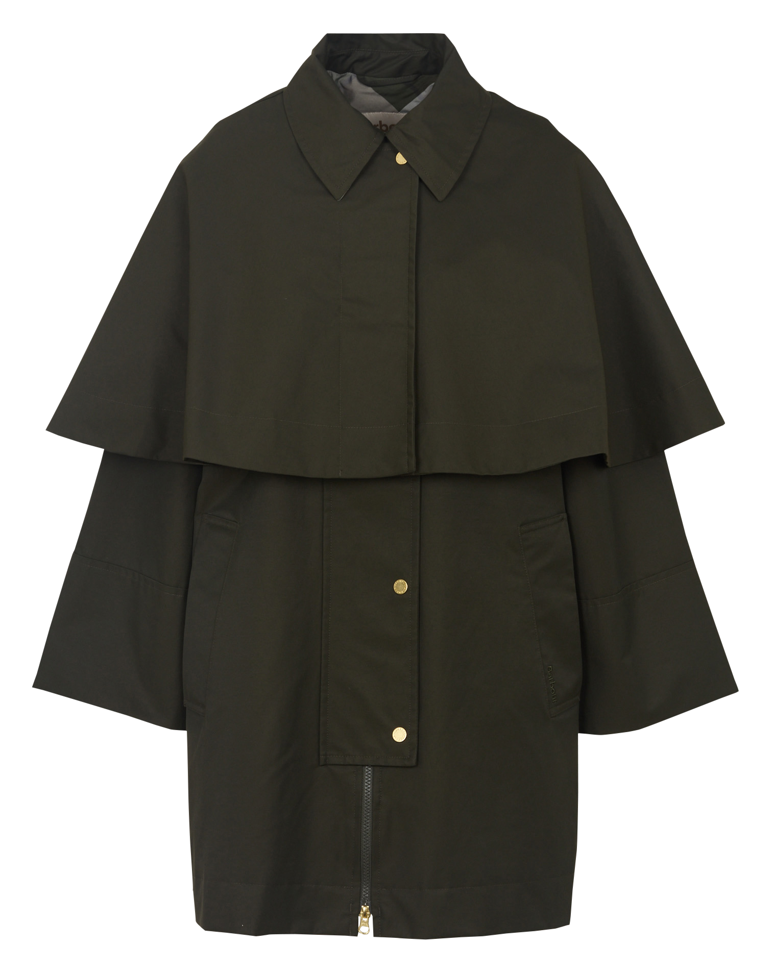 <em>Waterdichte capejas</em> in effen kleur BARBOUR Kaki
