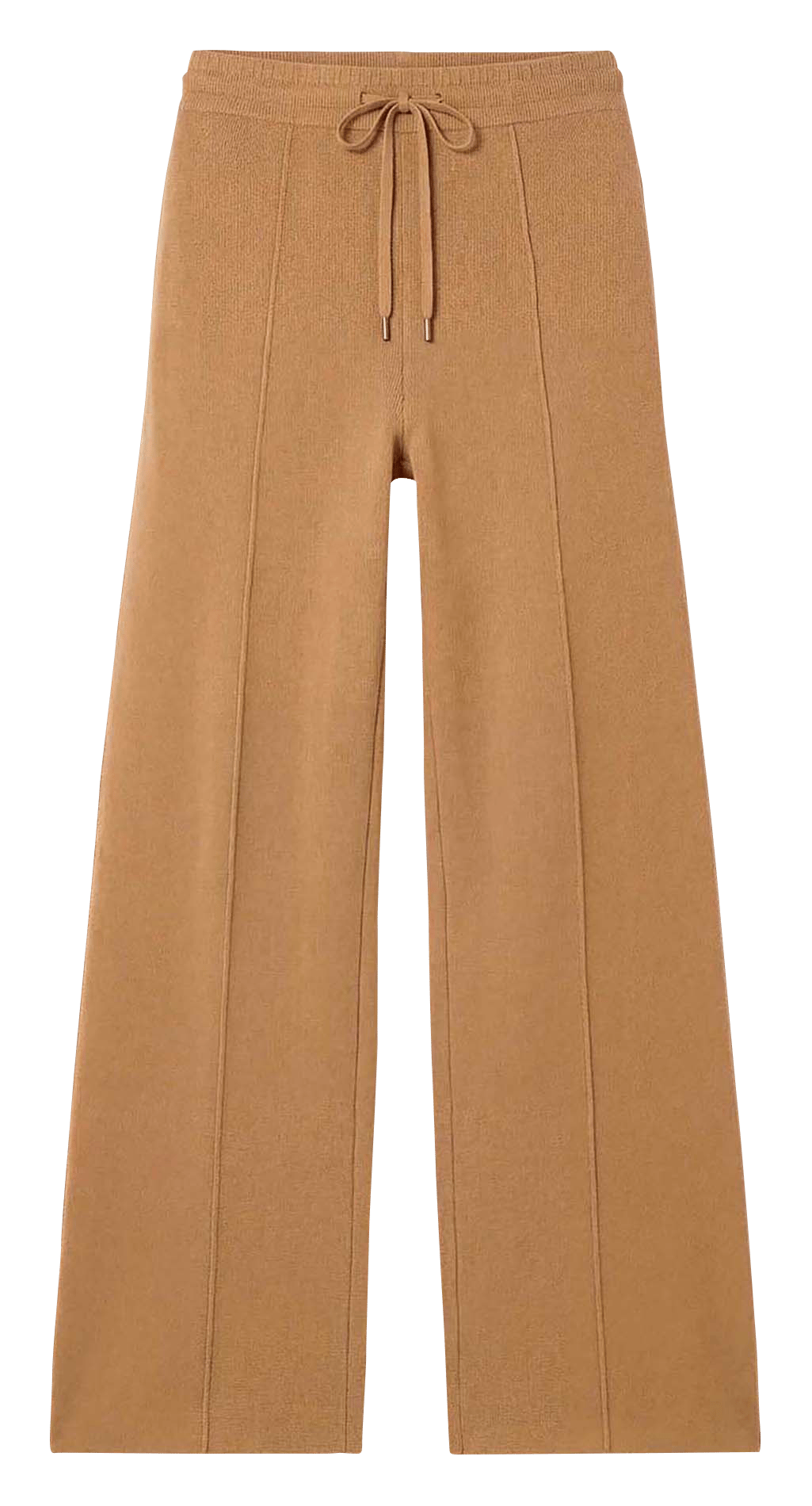 Pantalon droit en maille TARA JARMON Marron