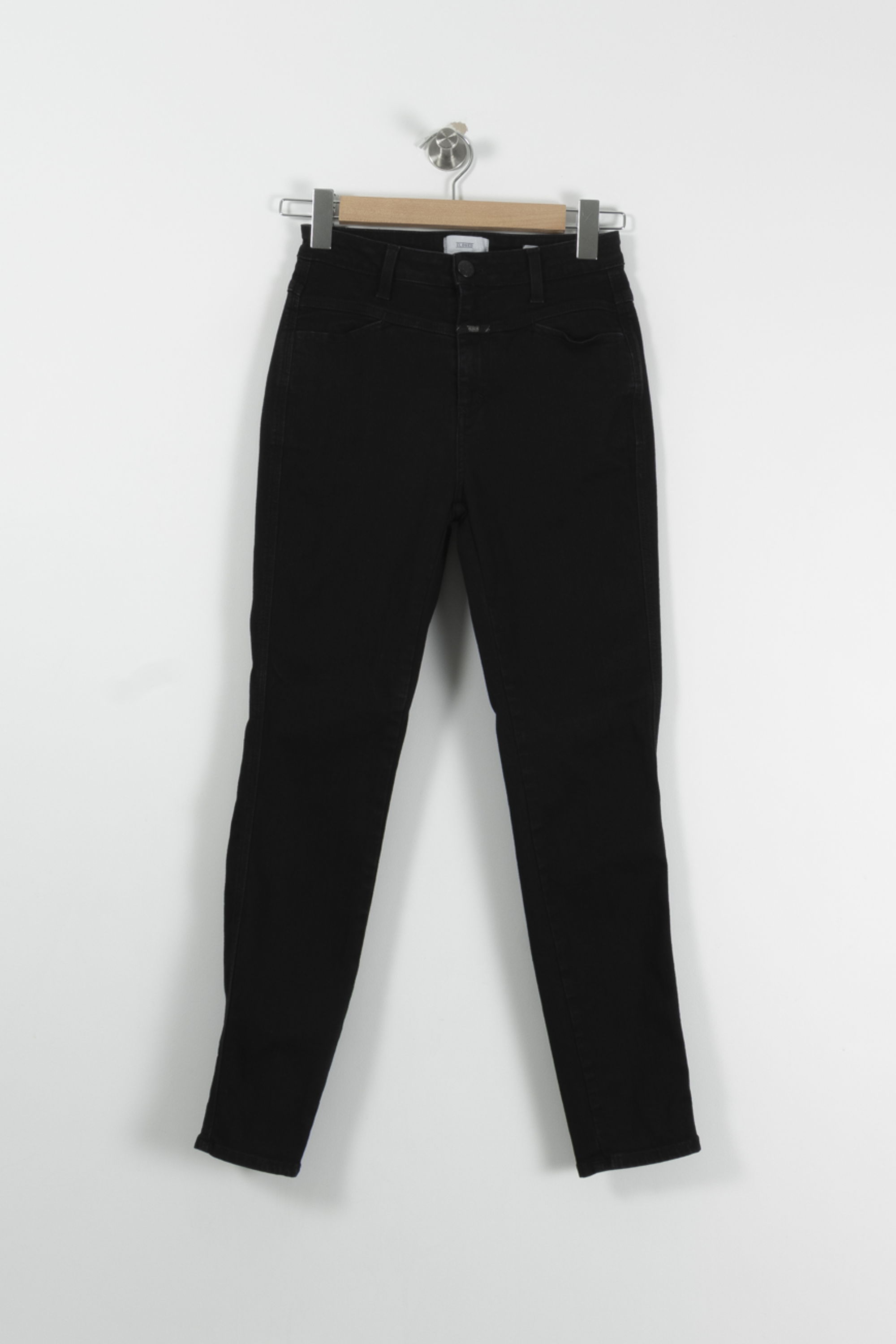 Cropped slim jeans with studs CLOSED - Seconde Main Blue