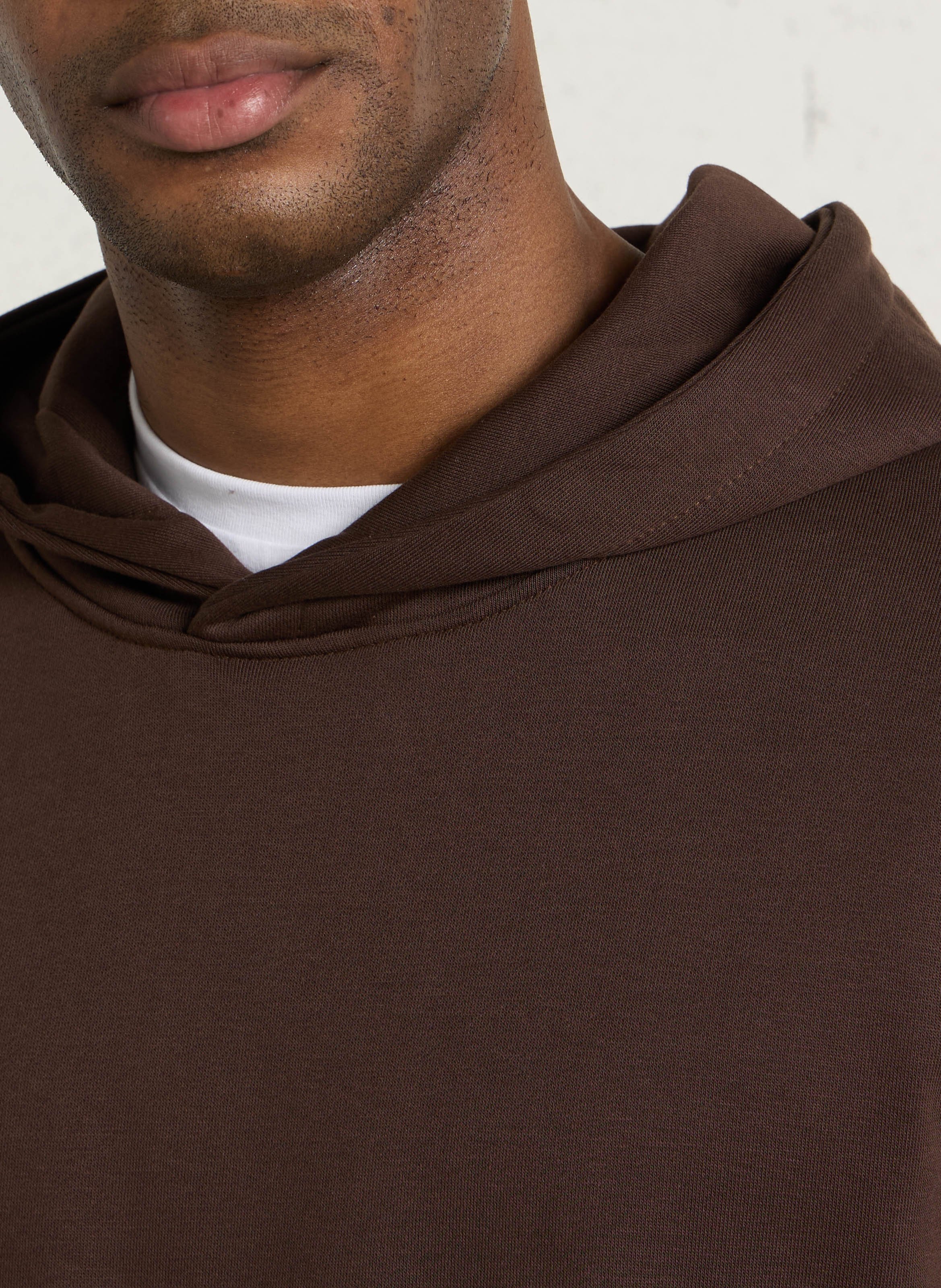 Gerade geschnittenes Kapuzensweatshirt aus Baumwolle IMPERIAL Braun