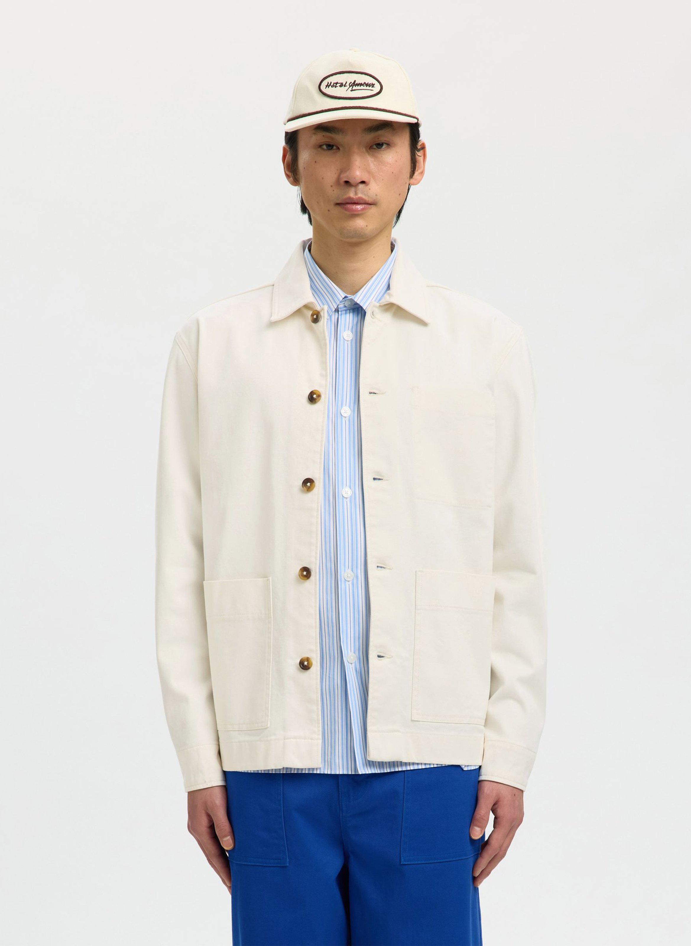 Chemise col classique SELECTED Beige