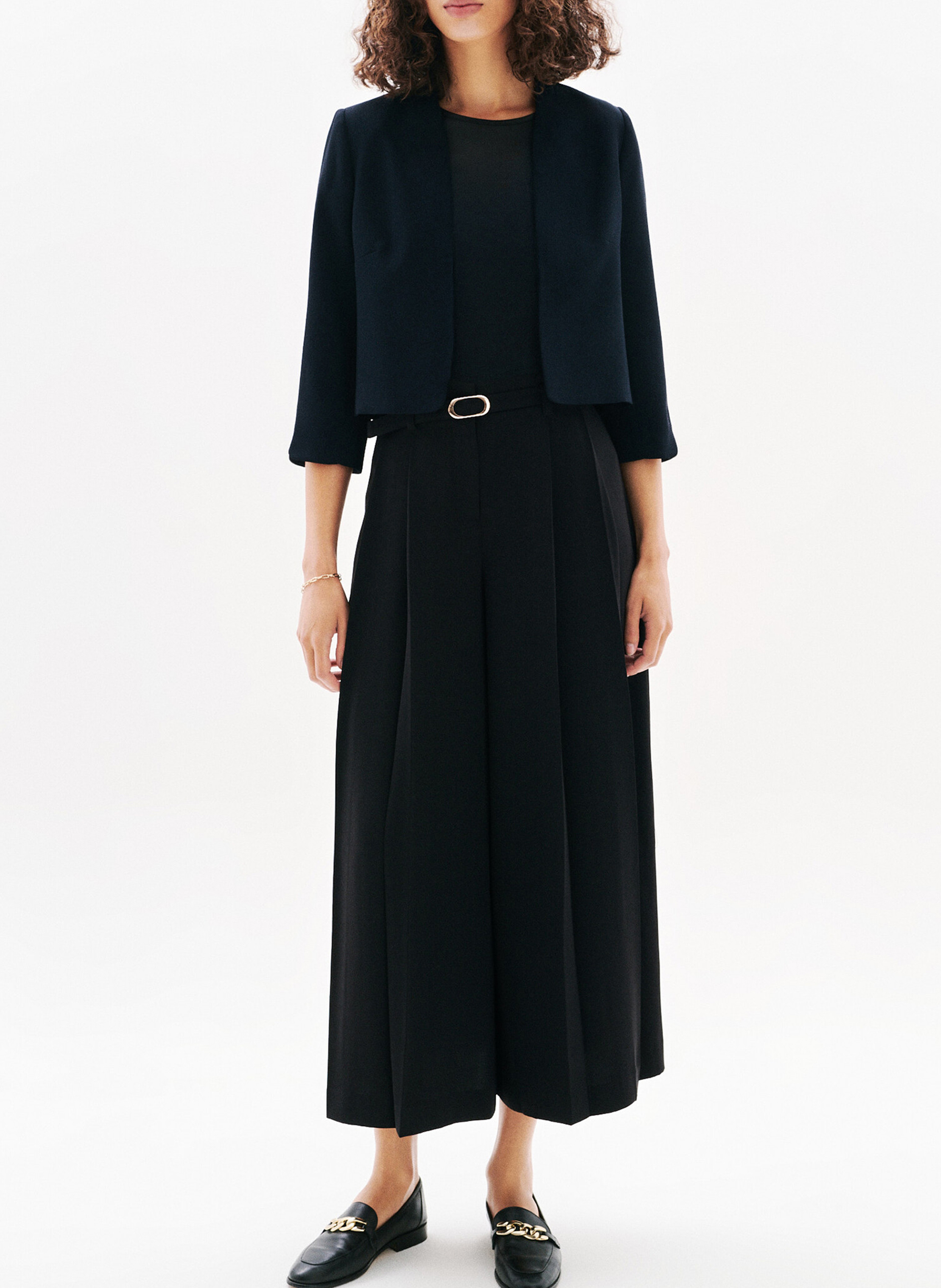 Pantalon large  CAROLL Noir