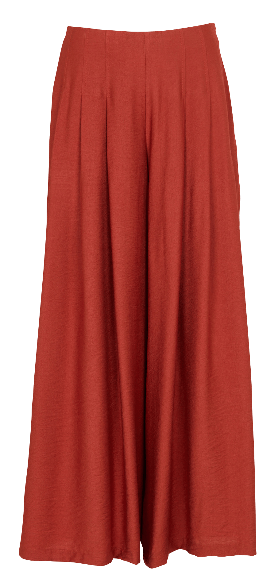 High-waisted wide-leg pants LA FEE MARABOUTEE Red