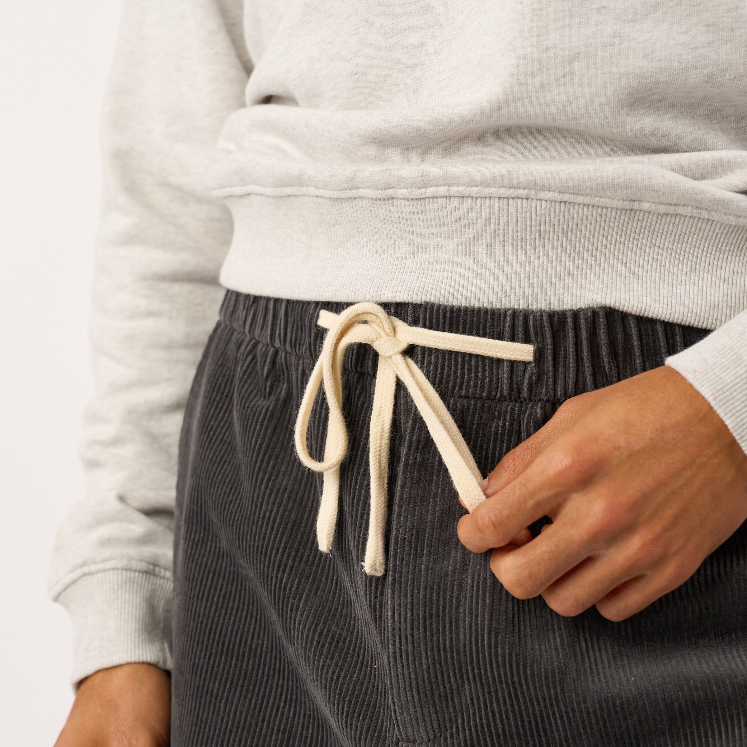 Velvet trousers | Grey BILLYBELT Men