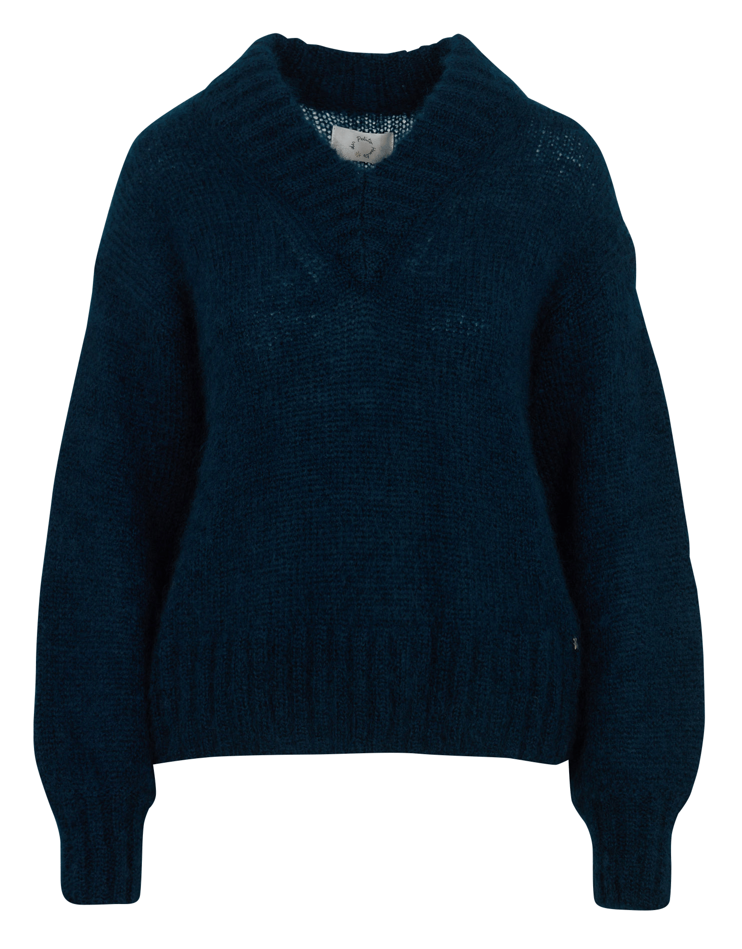 Pull ample col v DES PETITS HAUTS Bleu