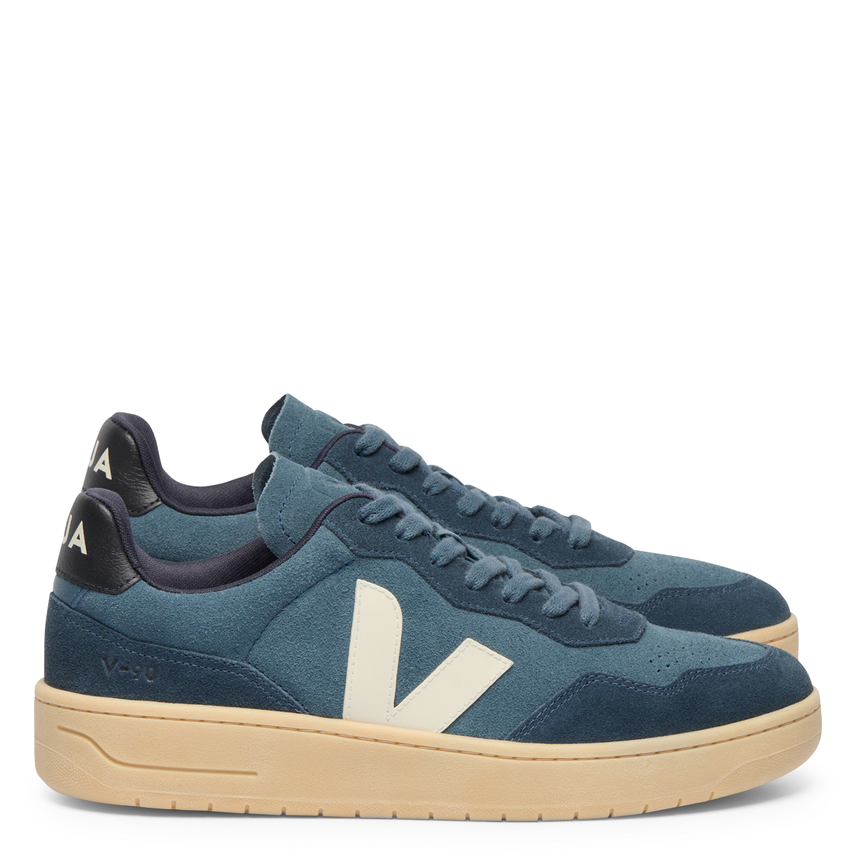 Leather low-top sneakers VEJA Blue