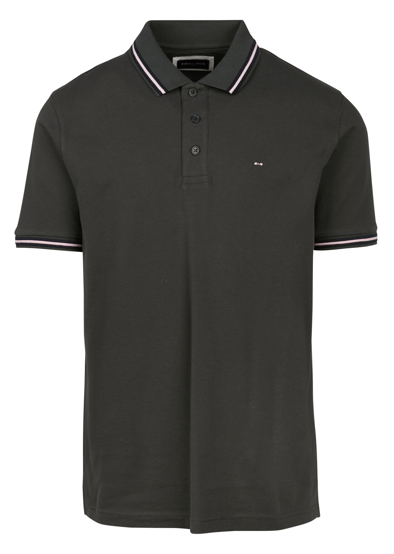 Polo manches courtes droite uni EDEN PARK Kaki