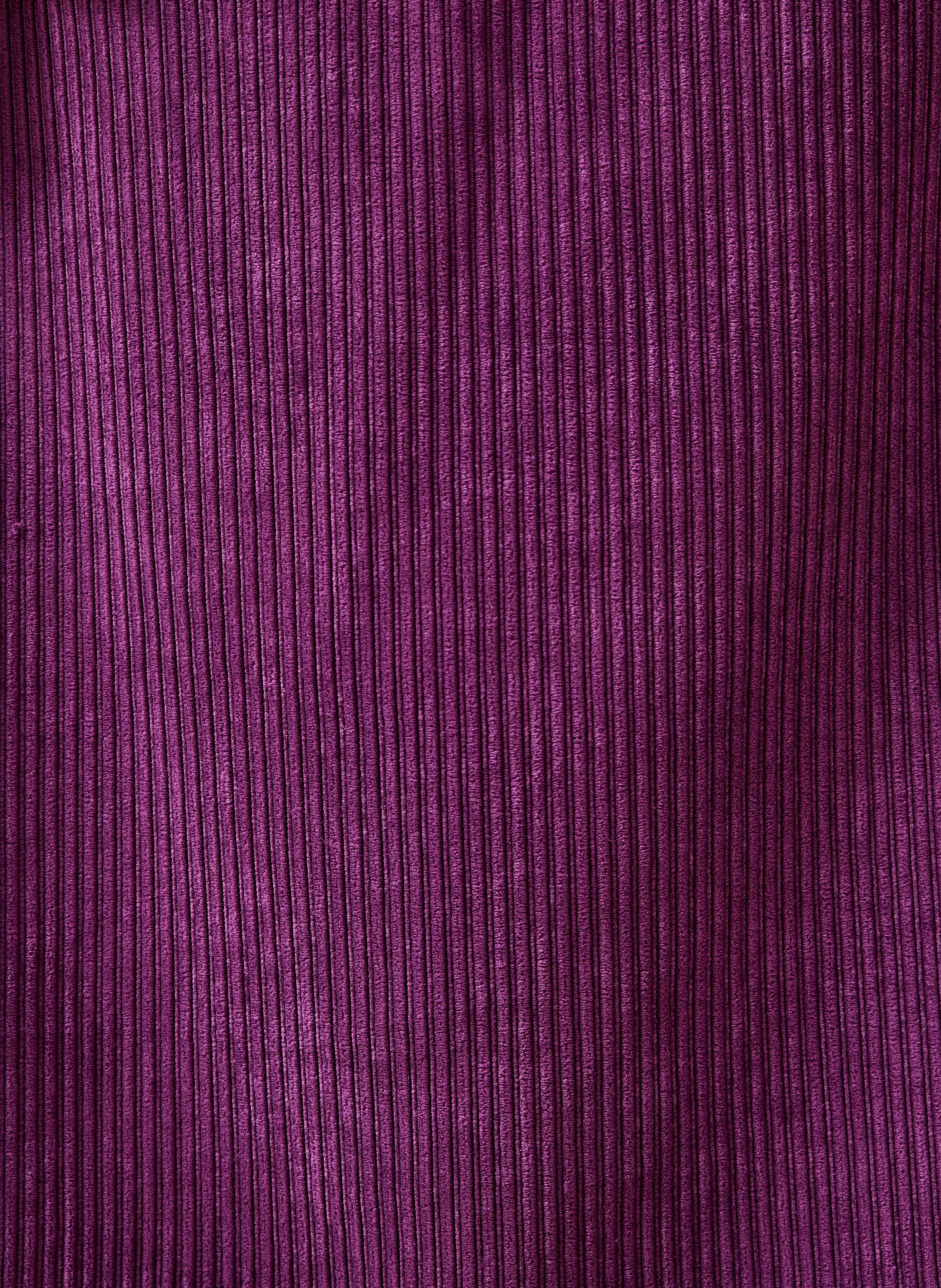 Geripptes kurzes gerade geschnittenes Kleid LA FEE MARABOUTEE Violett