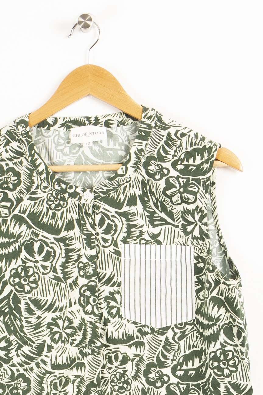 Blouse CHLOE STORA - SECONDE MAIN Green