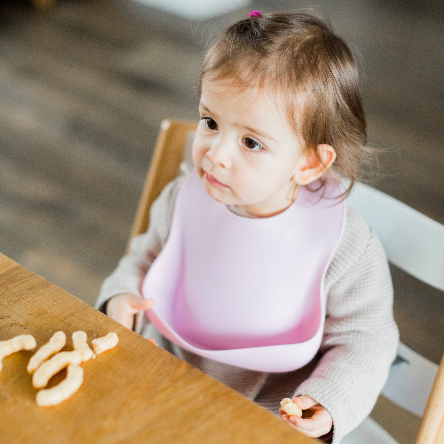 Silicone baby bib KINDSGUT Pink