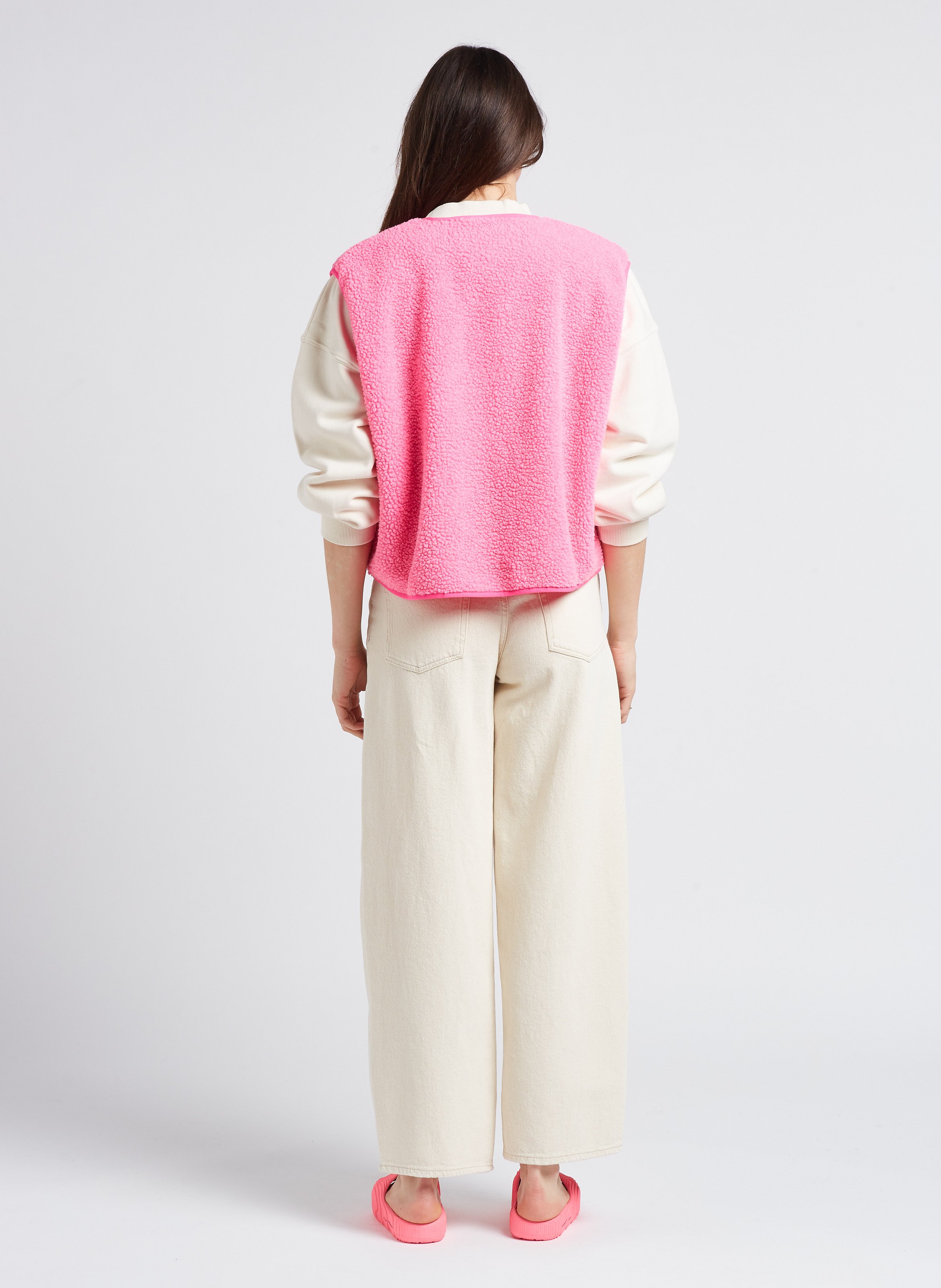 Weste aus Sweatstoff mit Rundhalskragen AMERICAN VINTAGE Rosa