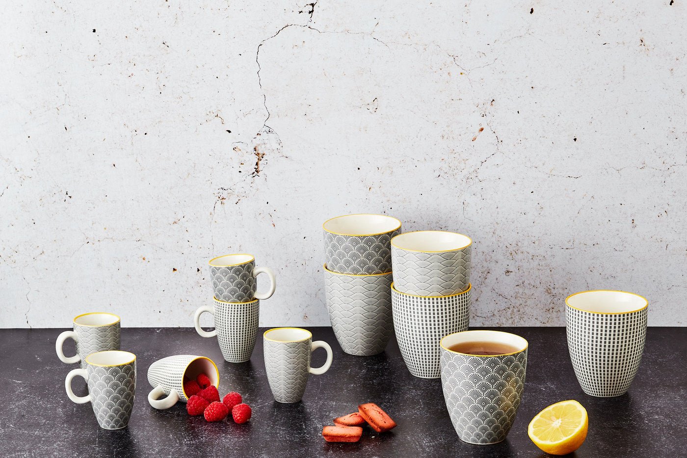 42-Piece Full Dinner Service BJORN Grey