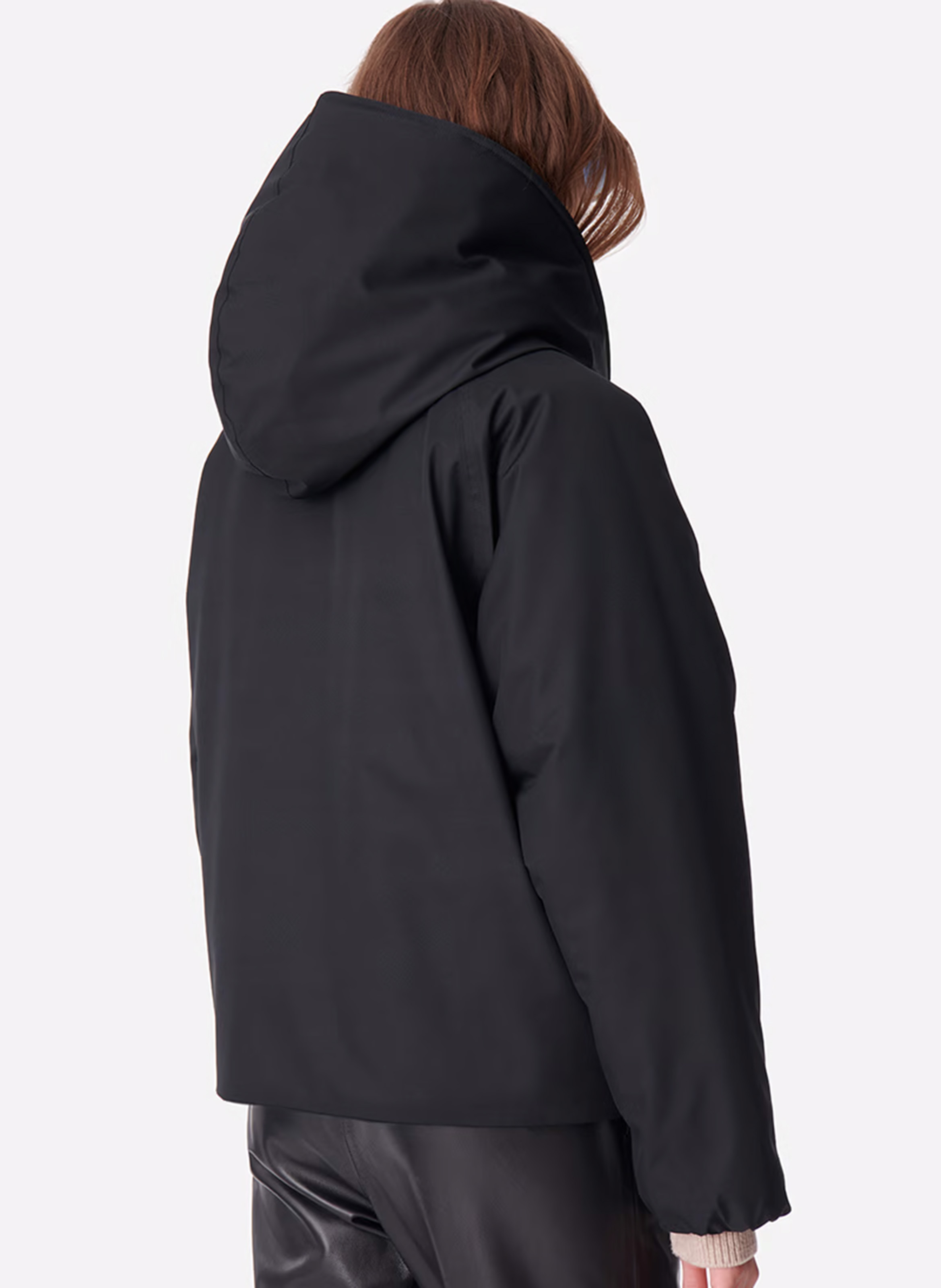 Recht donsjack met capuchon VANESSA BRUNO Zwart