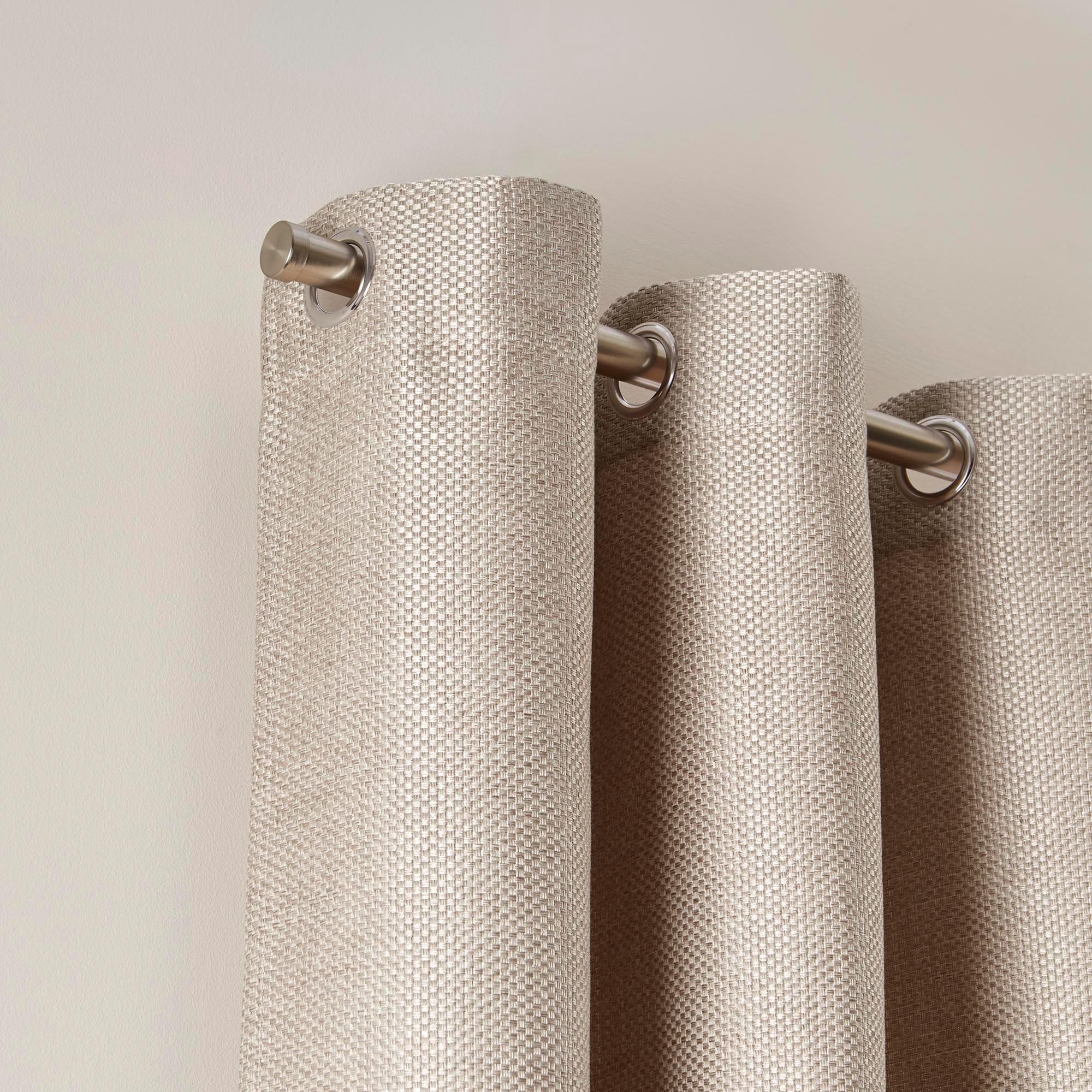 Thermal Lined Eyelet Curtains MADURA Beige