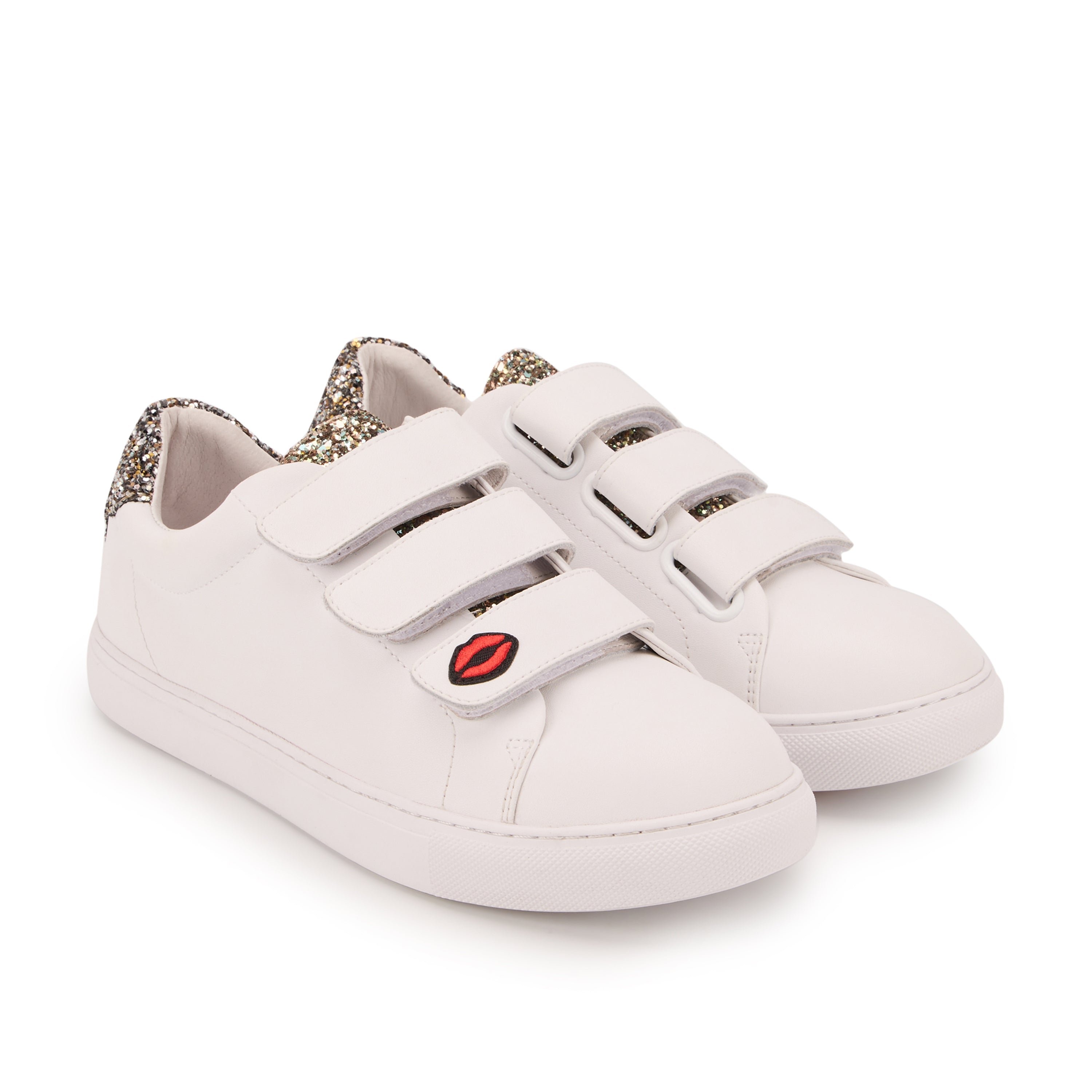 Jimmy leather sneakers BONS BAISERS PARIS White