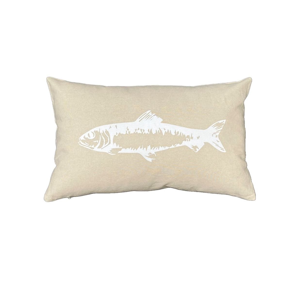 Rectangular cotton printed cushion TODAY LINGE DE MAISON White