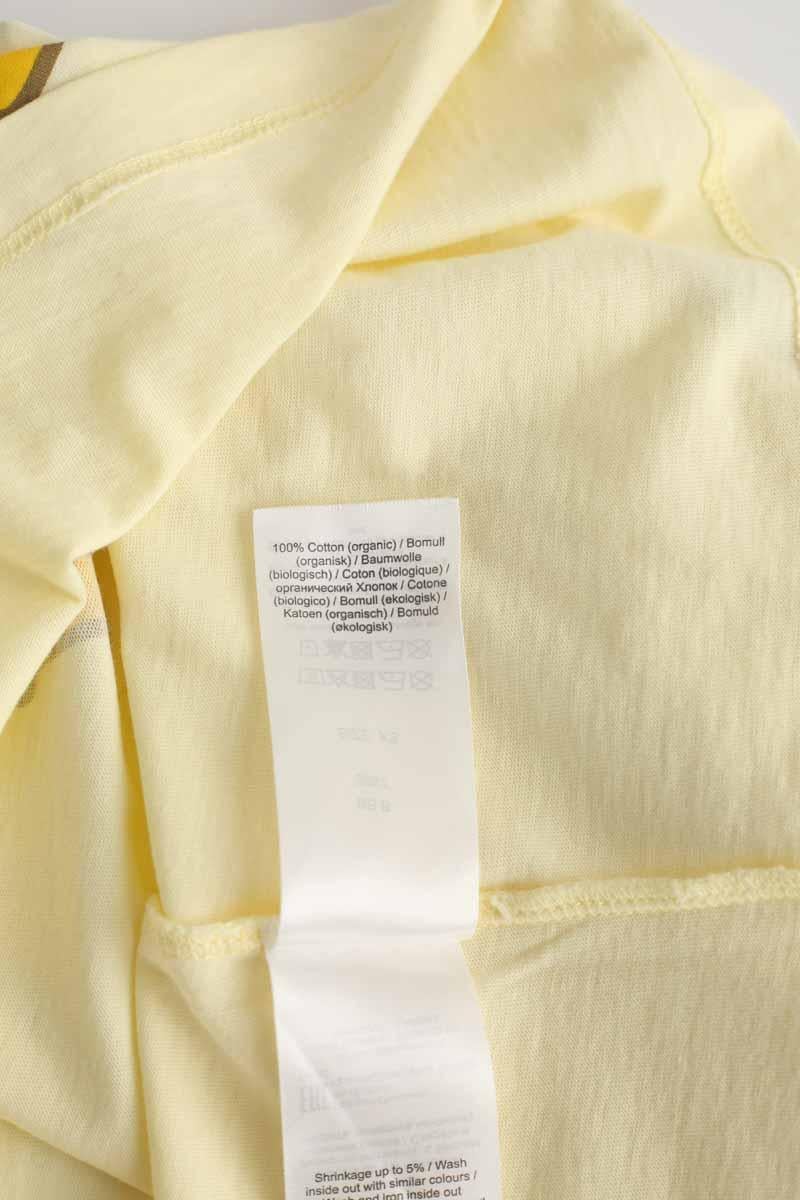 Cotton T-shirt GANNI - Seconde Main Yellow