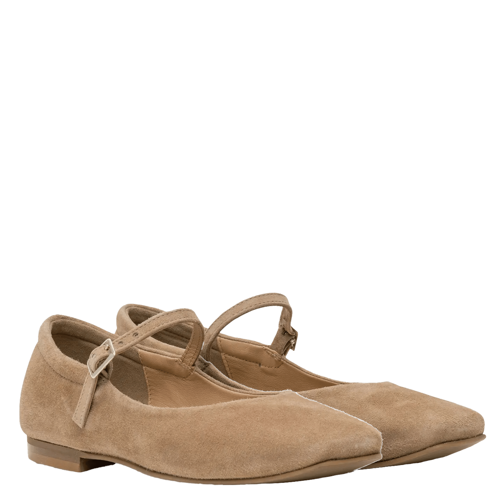 Suède ballerina's BOCAGE Beige
